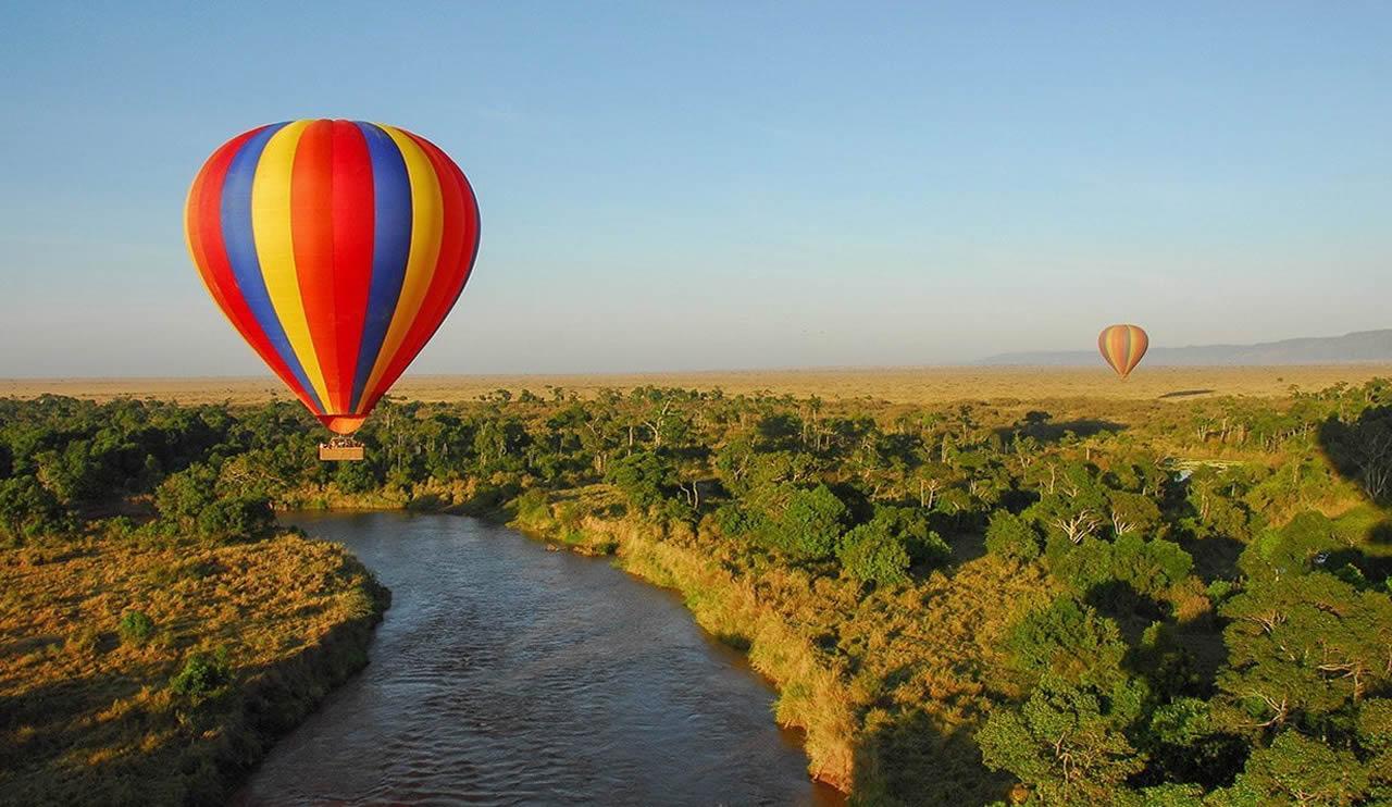 Maasai Mara Hot Air Balloon Safari with Bush Breakfast