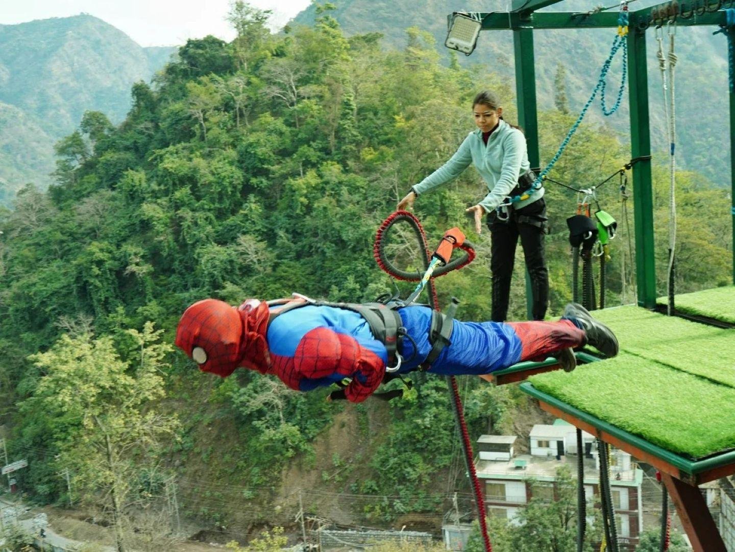 Freestyle Bungy Jump with Drone Video in Rishikesh