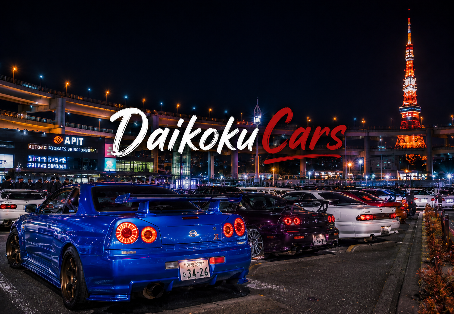 Tokyo JDM Night Tour: Daikoku Car Meet & Luxury Drive