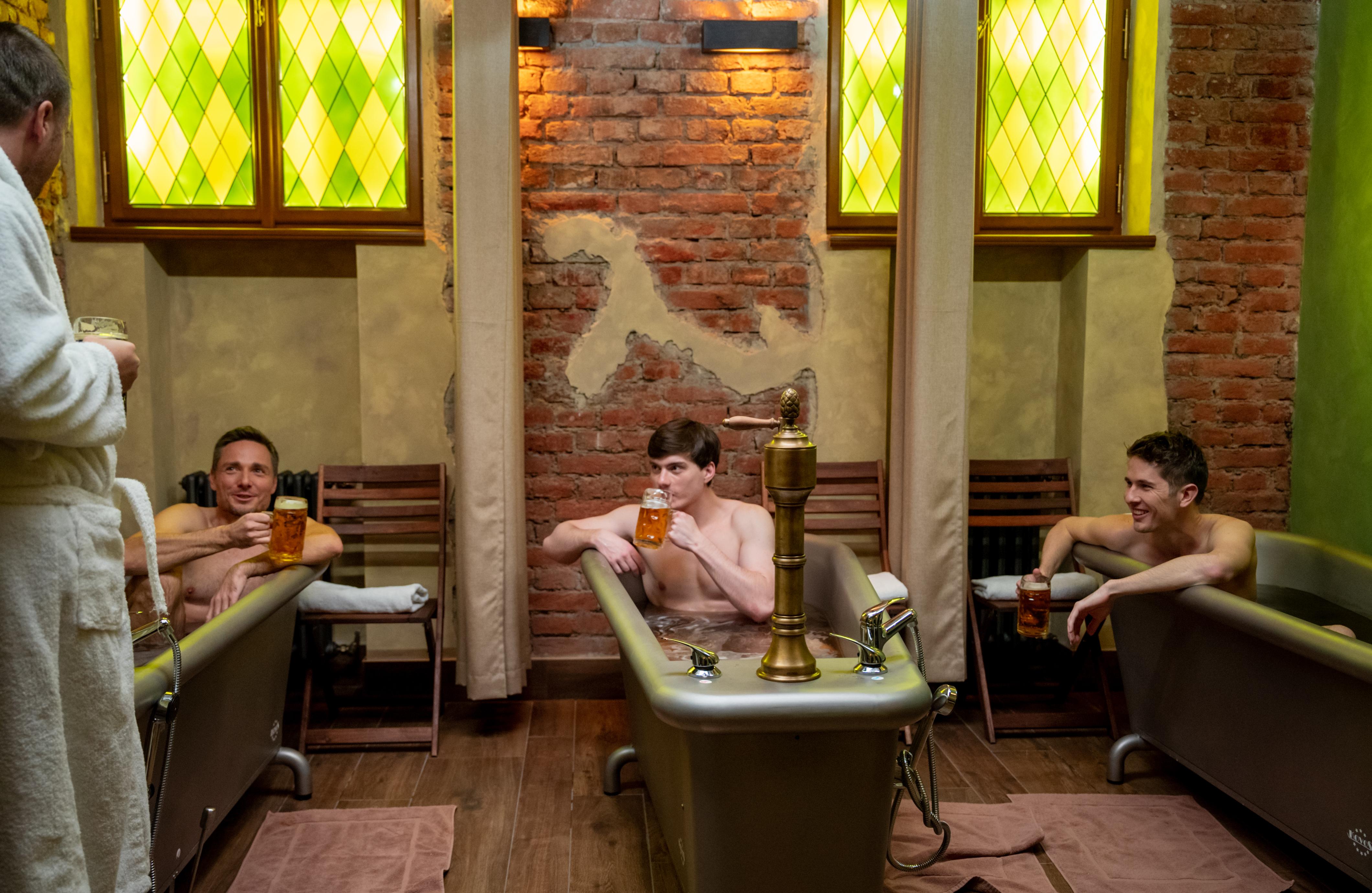 Prague: Unlimited Beer Spa Experience & Salt Cave Relaxation