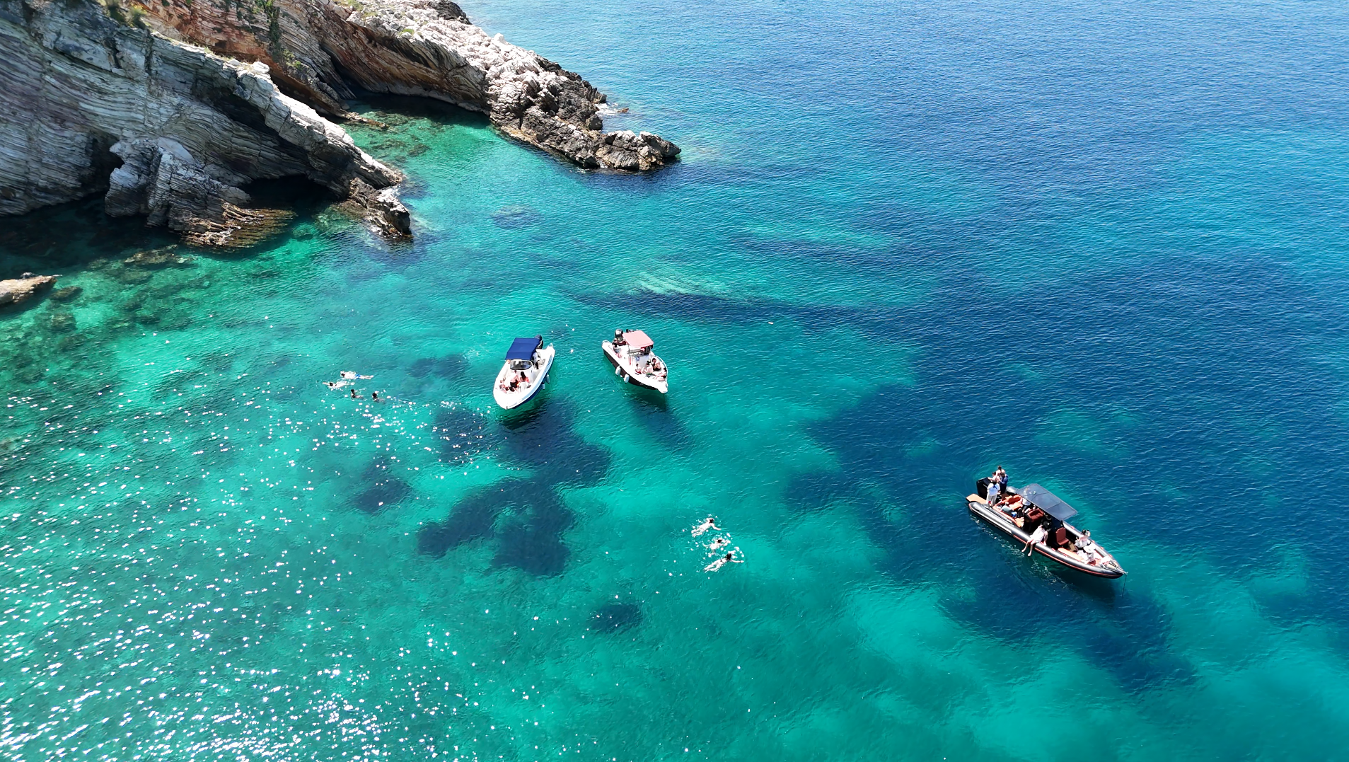 Sarandë Speedboat Tour: Hidden Beaches, Caves & Free Drink