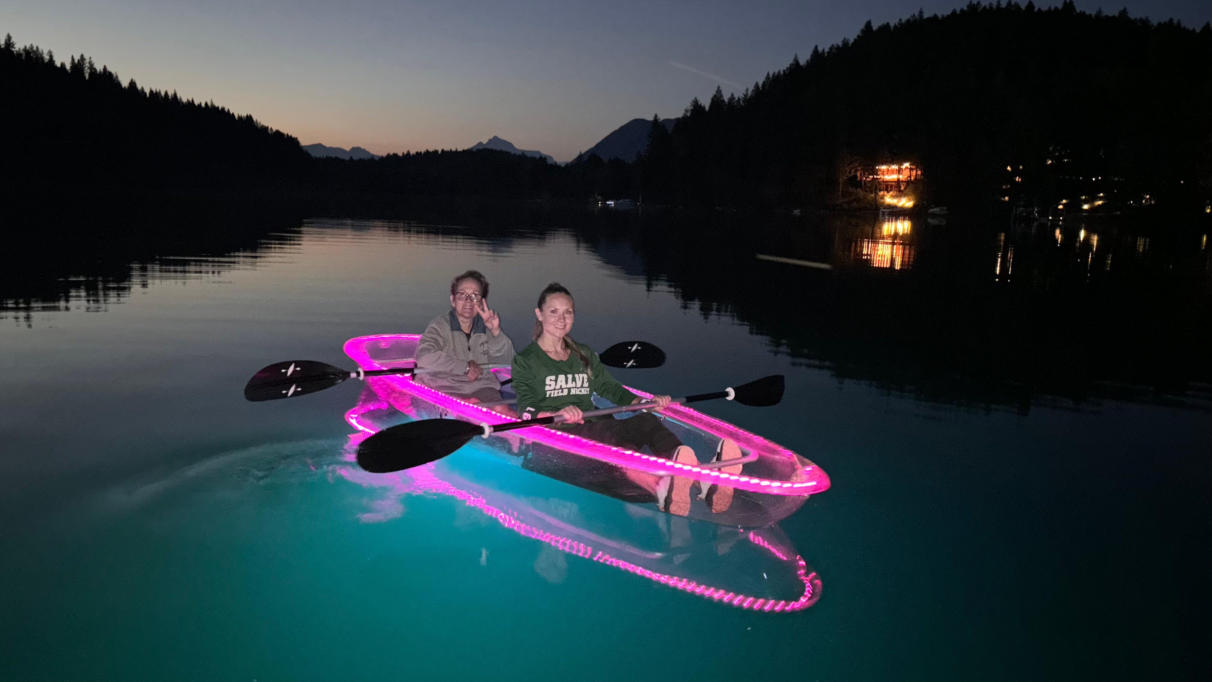 Whitefish Illuminated Sunset Glass Kayak Tour