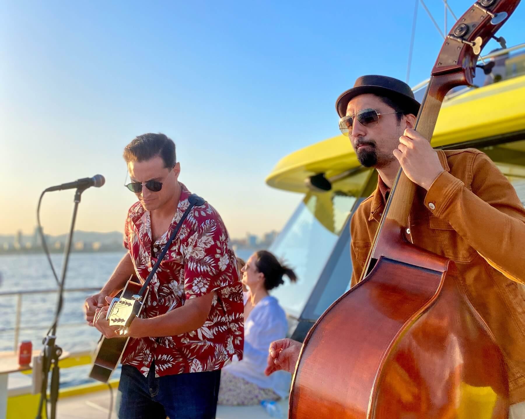 Barcelona Coastal Catamaran Sail with Live Music
