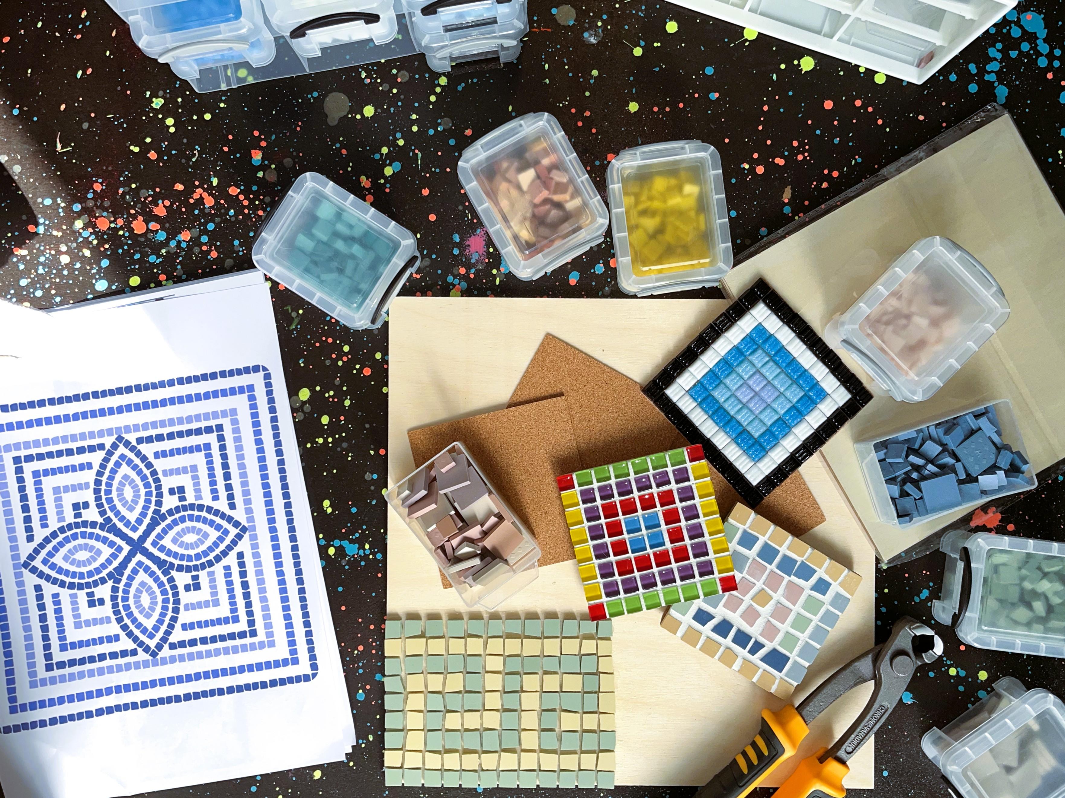 Modern Mosaic Making Workshop in Athens' Gazi District