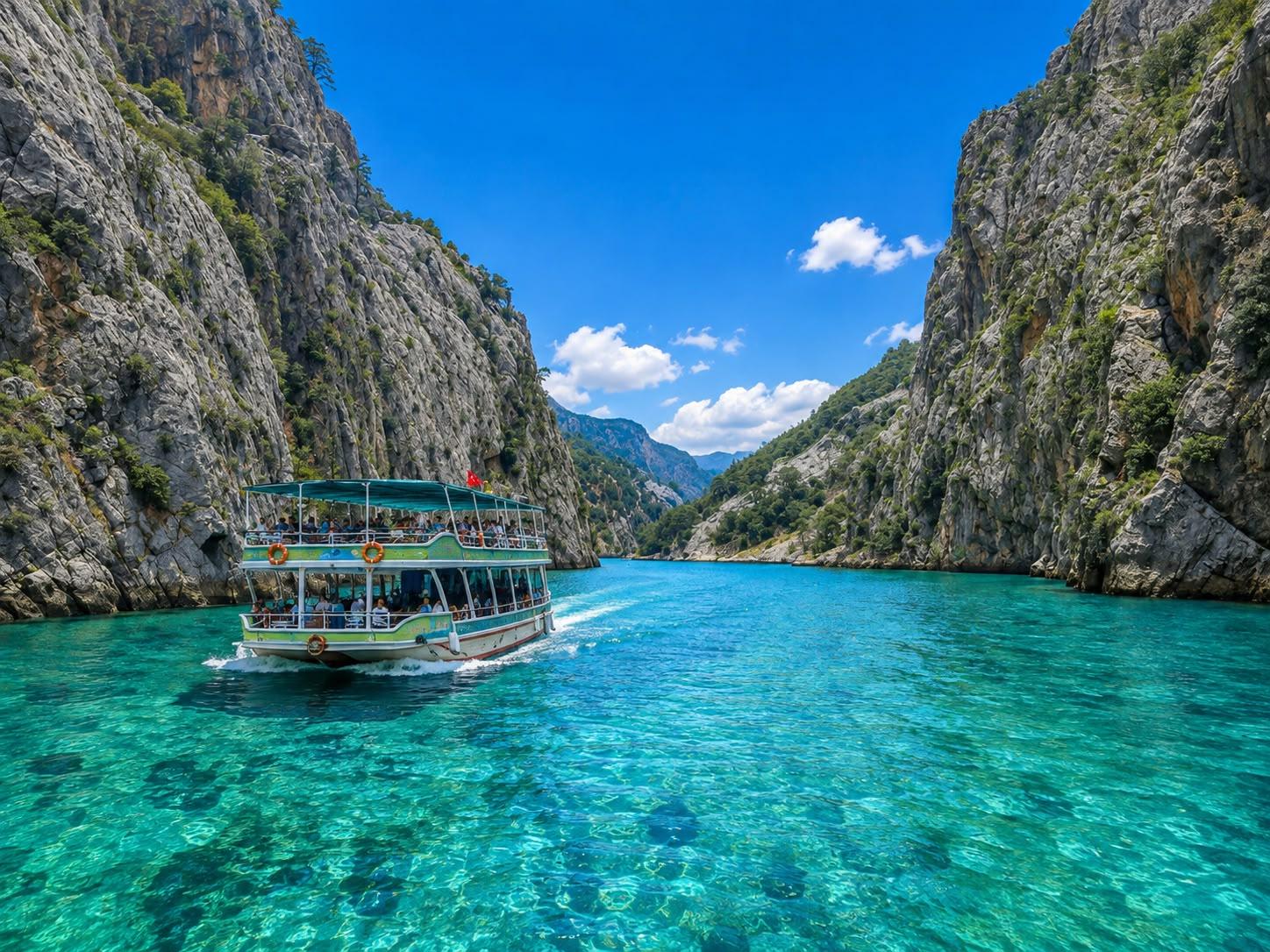 Green Canyon Boat Cruise with Swimming and Lunch