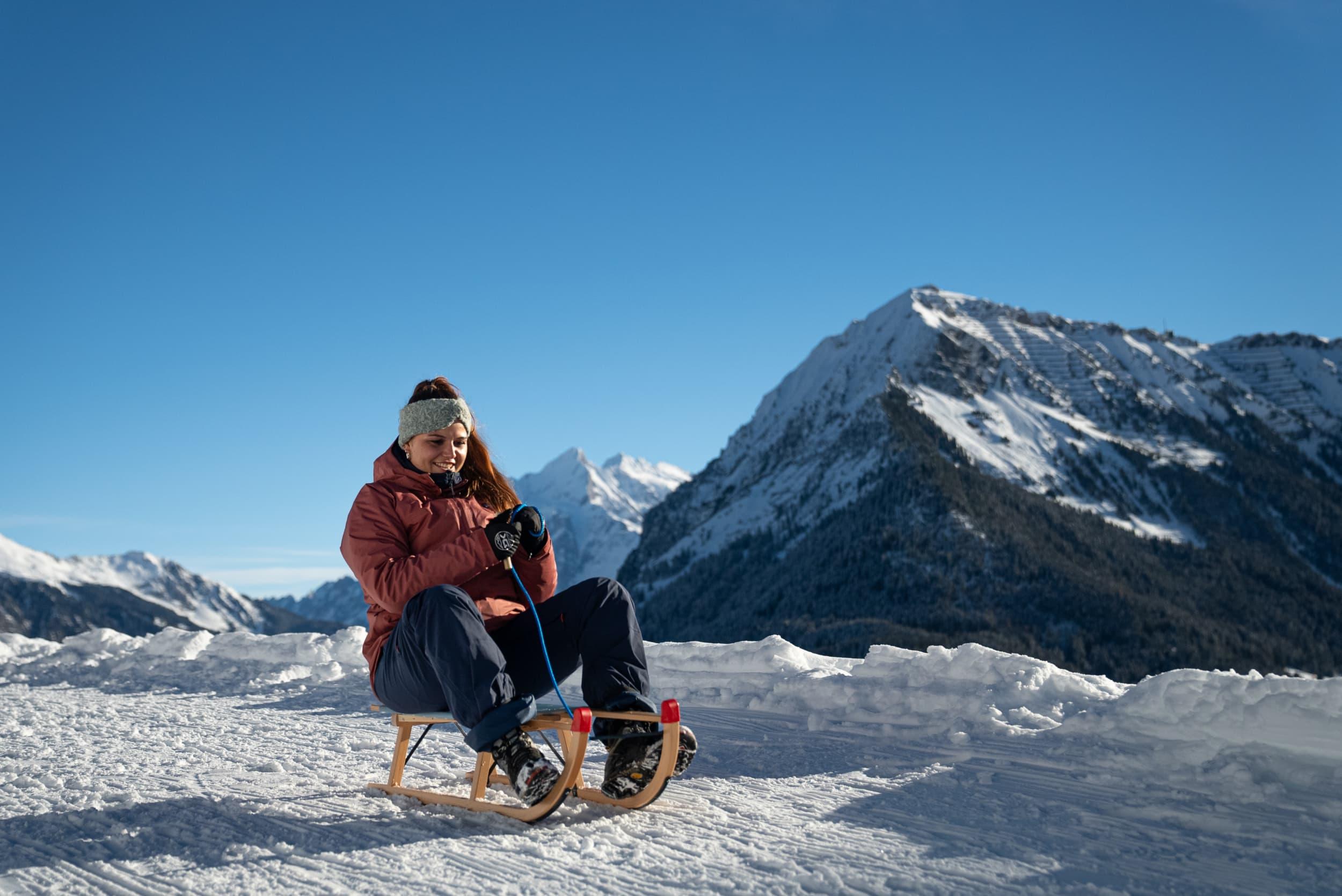 Guided Sledging Adventure in the Swiss Alps