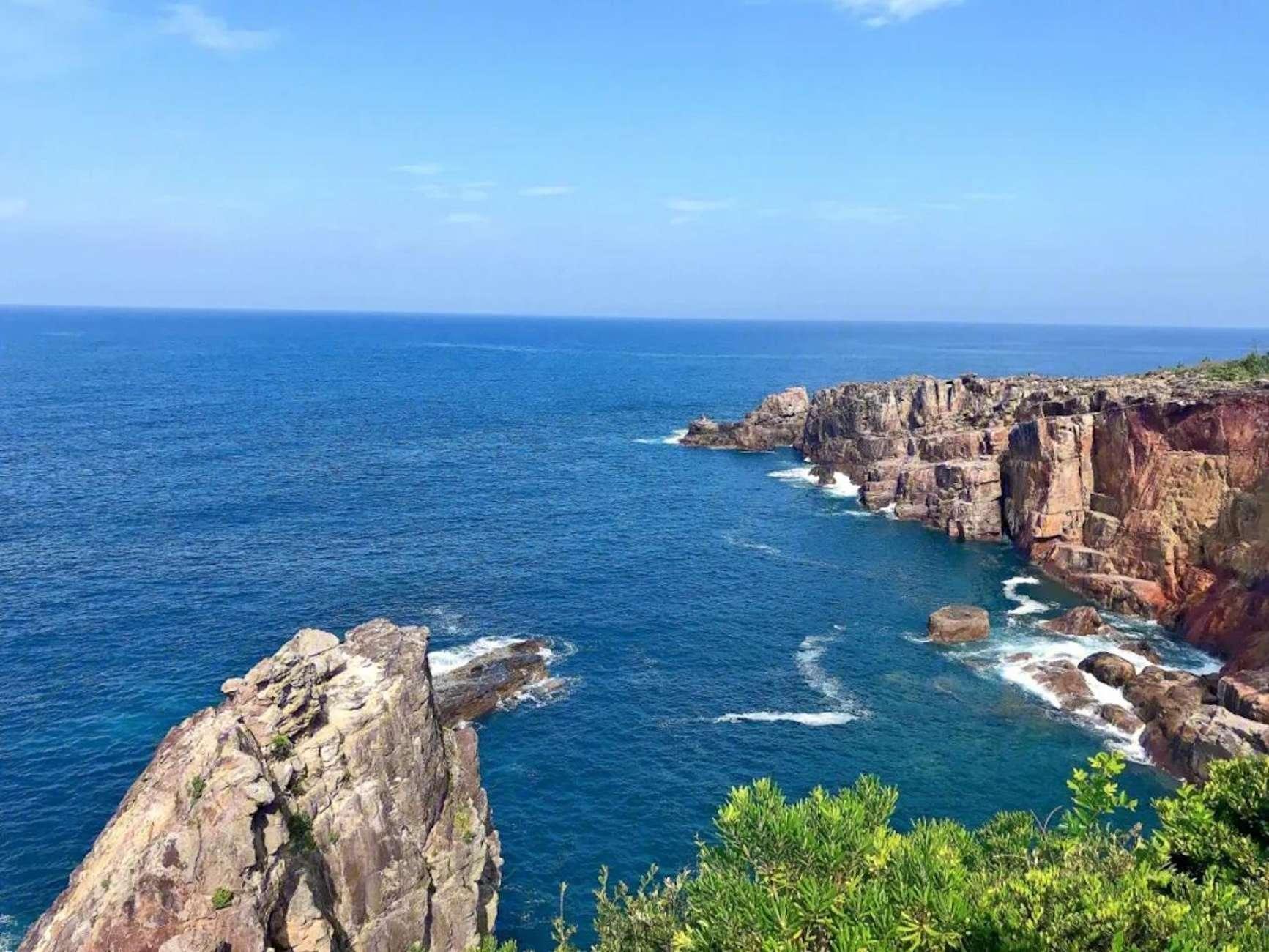 Kii-Katsuura coastline on the Kumano coast