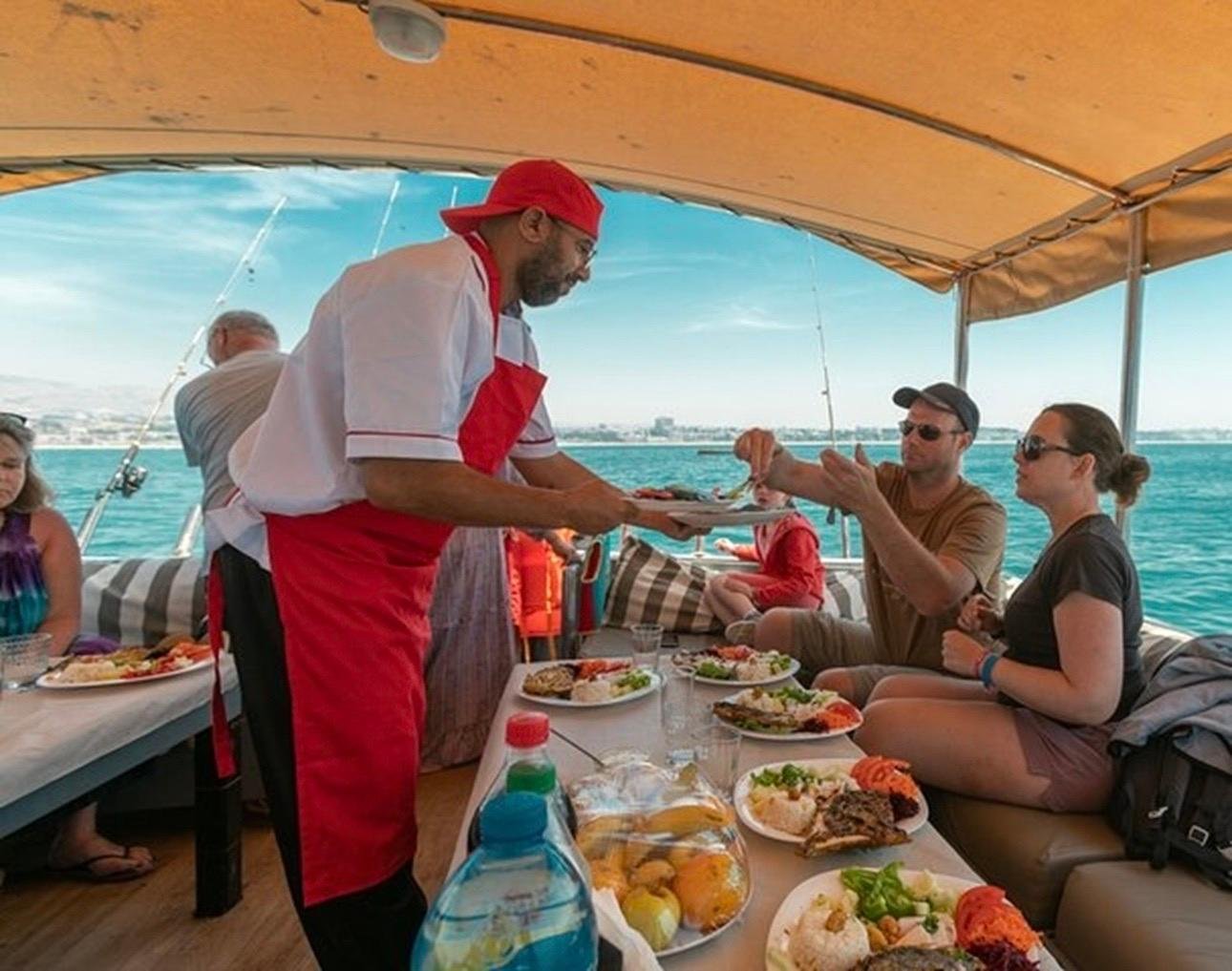 Agadir Atlantic Boat Trip: Fishing, Swimming & BBQ