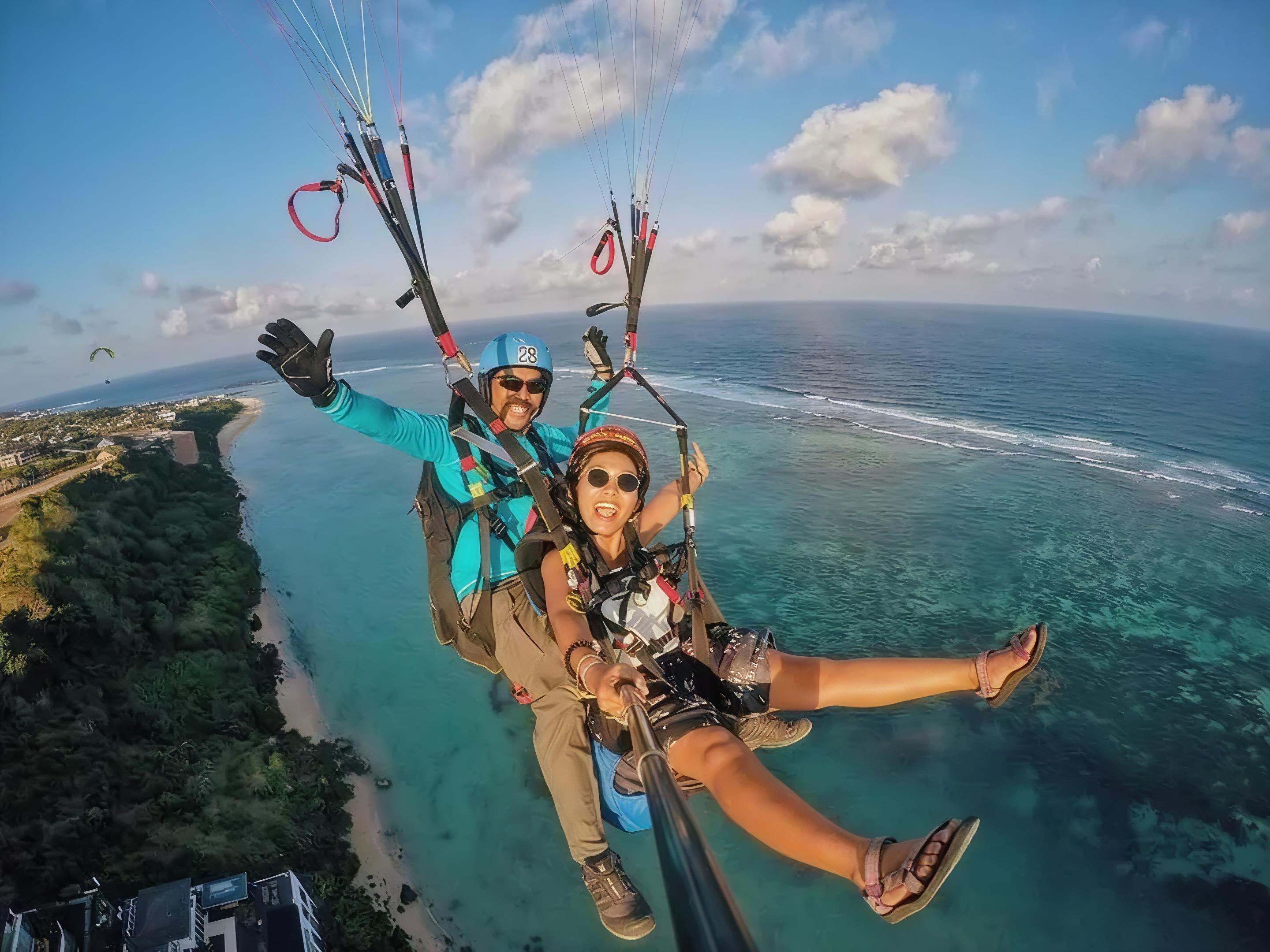 Tandem Paragliding Adventure Over Nusa Dua Coast