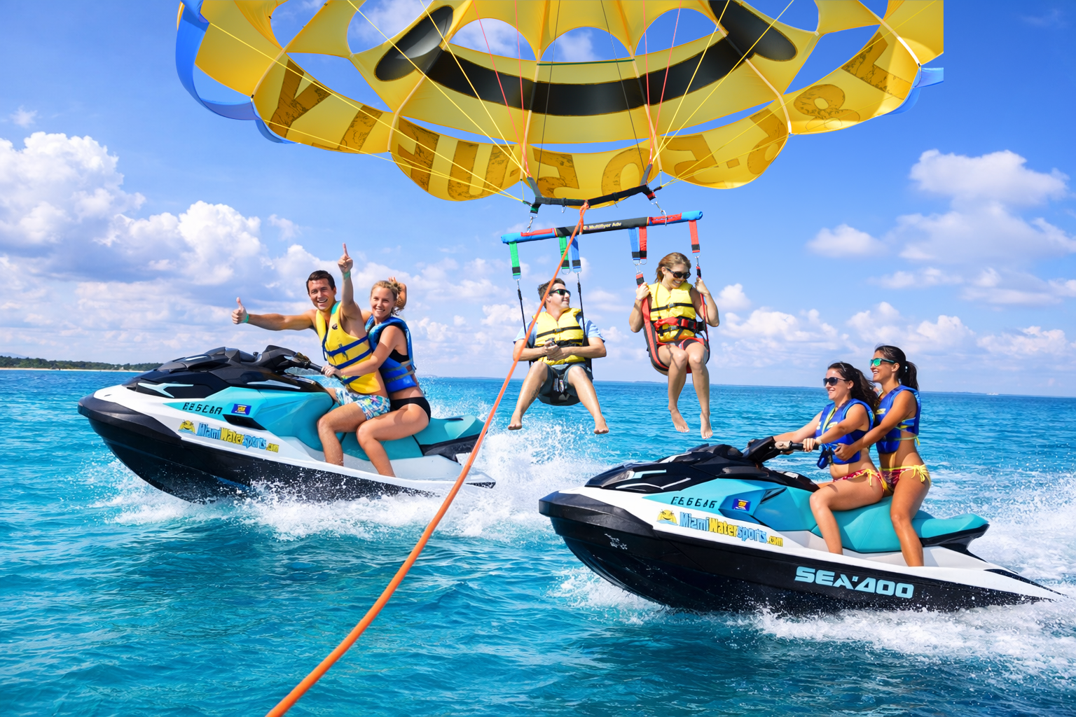 Miami Parasail & Jet Ski Combo Adventure