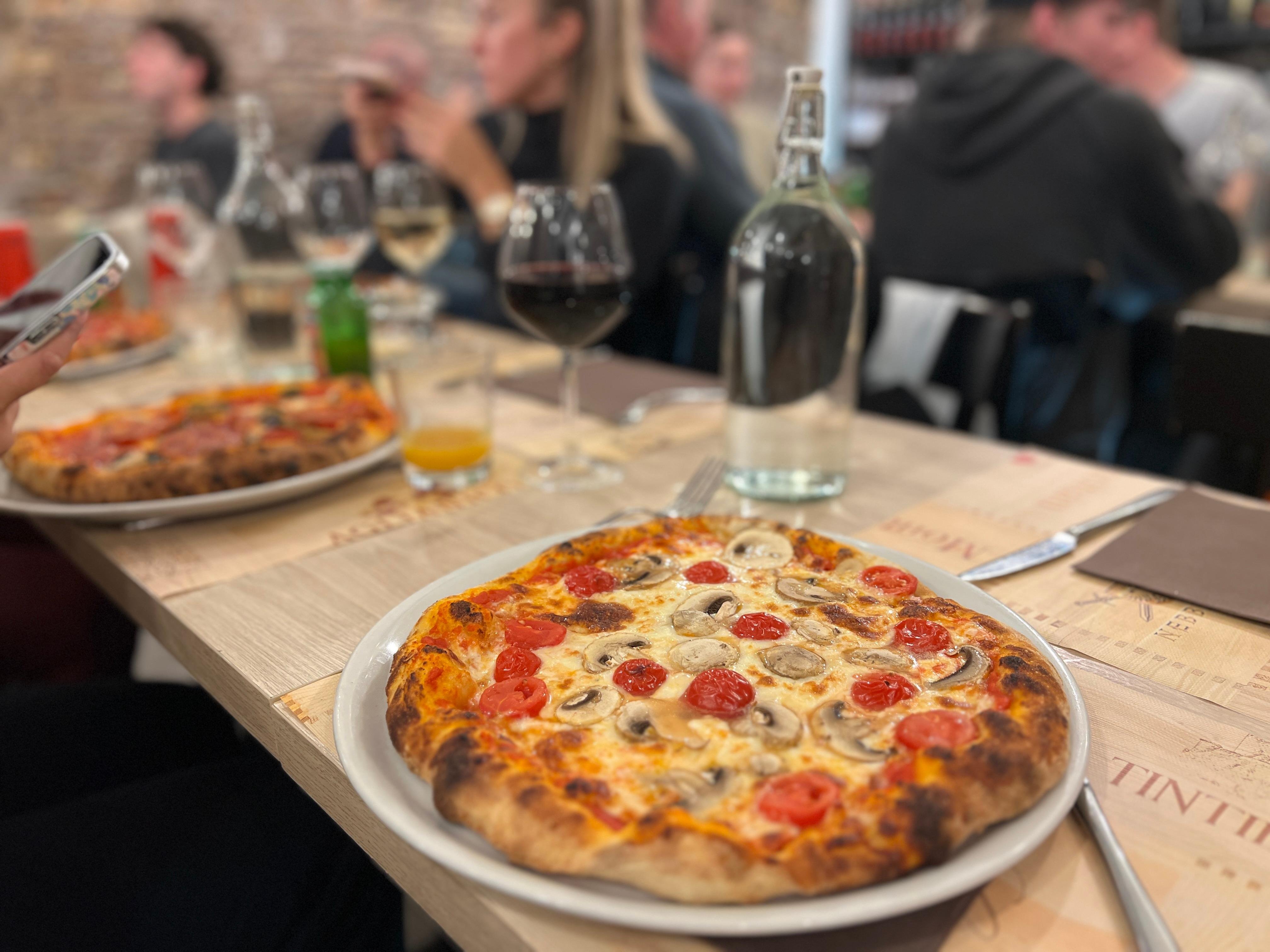 pizza making class in Rome — Rome: Pizza & Tiramisù or Gelato Class with Fine Wine