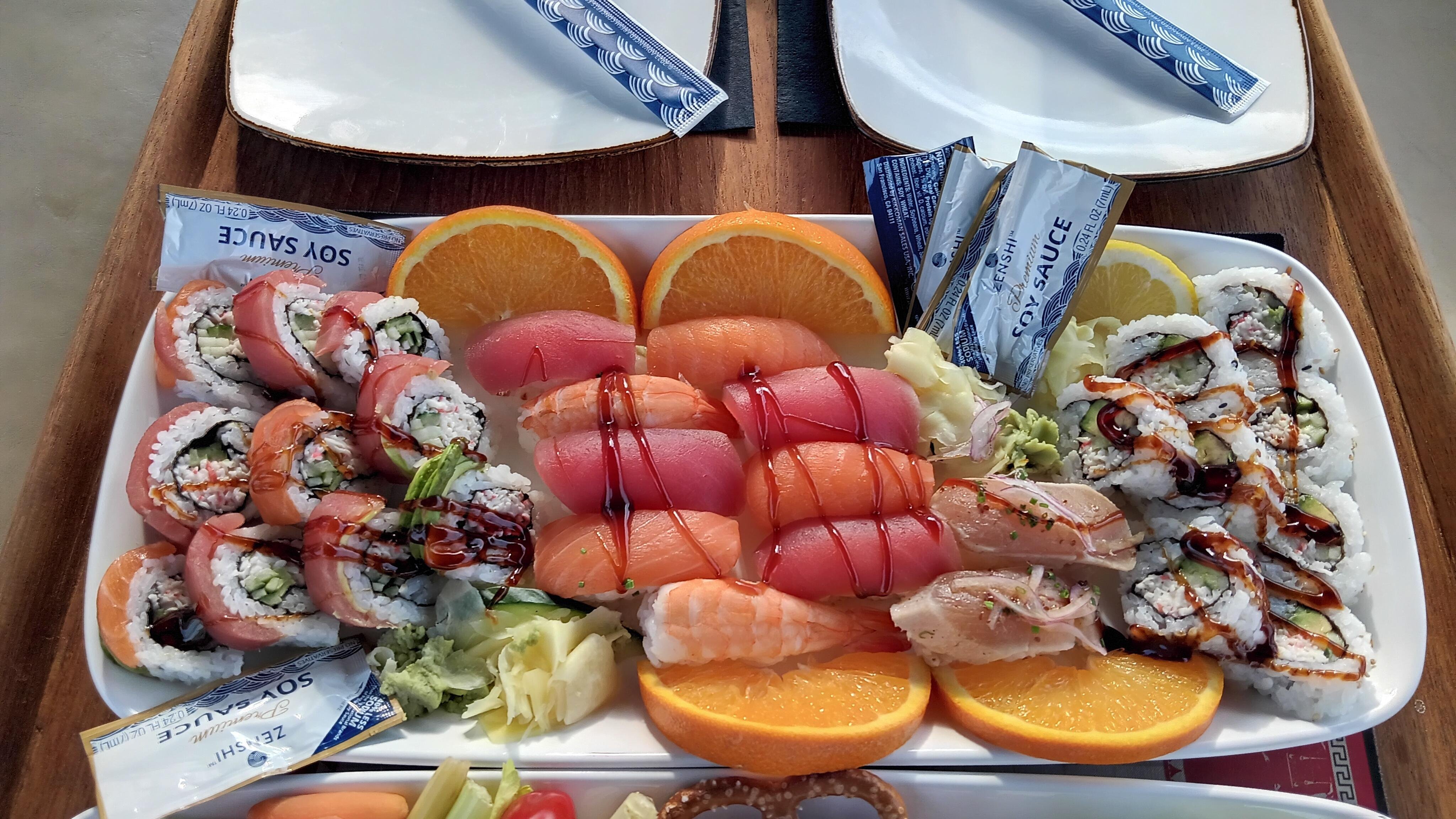 Marina del Rey Electric Boat Cruise with Wine & Sushi