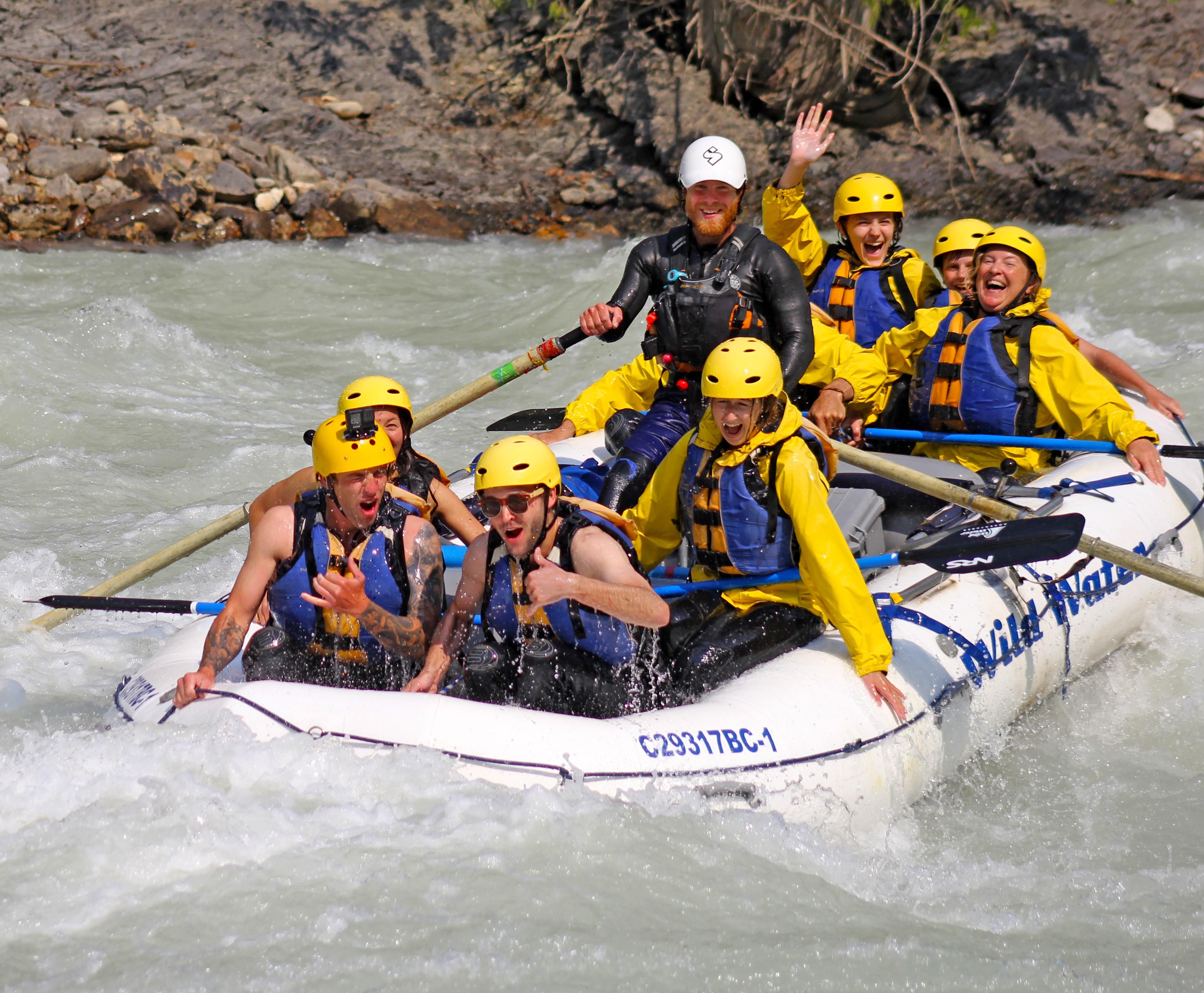 Kicking Horse River rafting trip with BBQ lunch