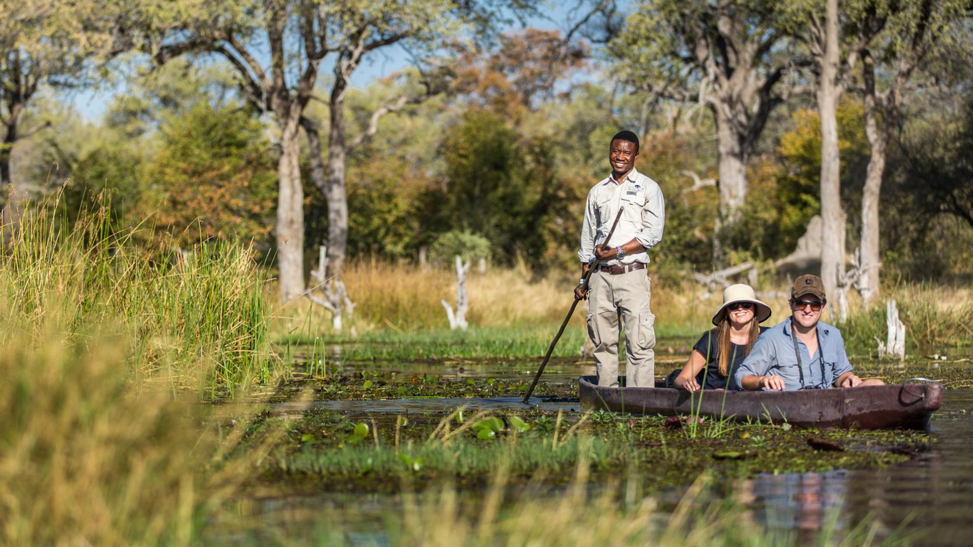 Okavango Delta Mokoro Canoe Safari with Bush Walk
