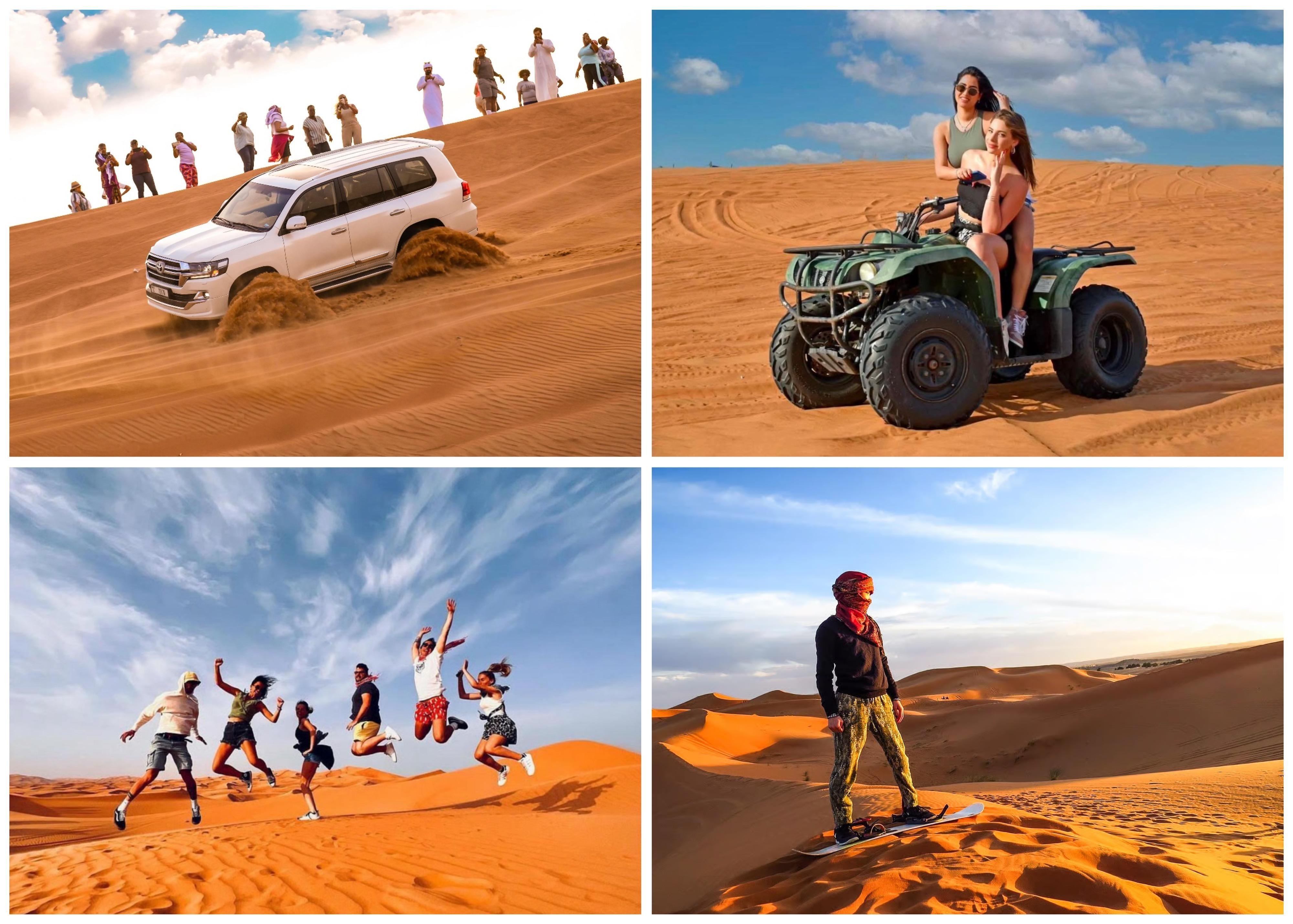 Qatar Desert Safari with Dune Bashing, Camel Ride & Sandboarding