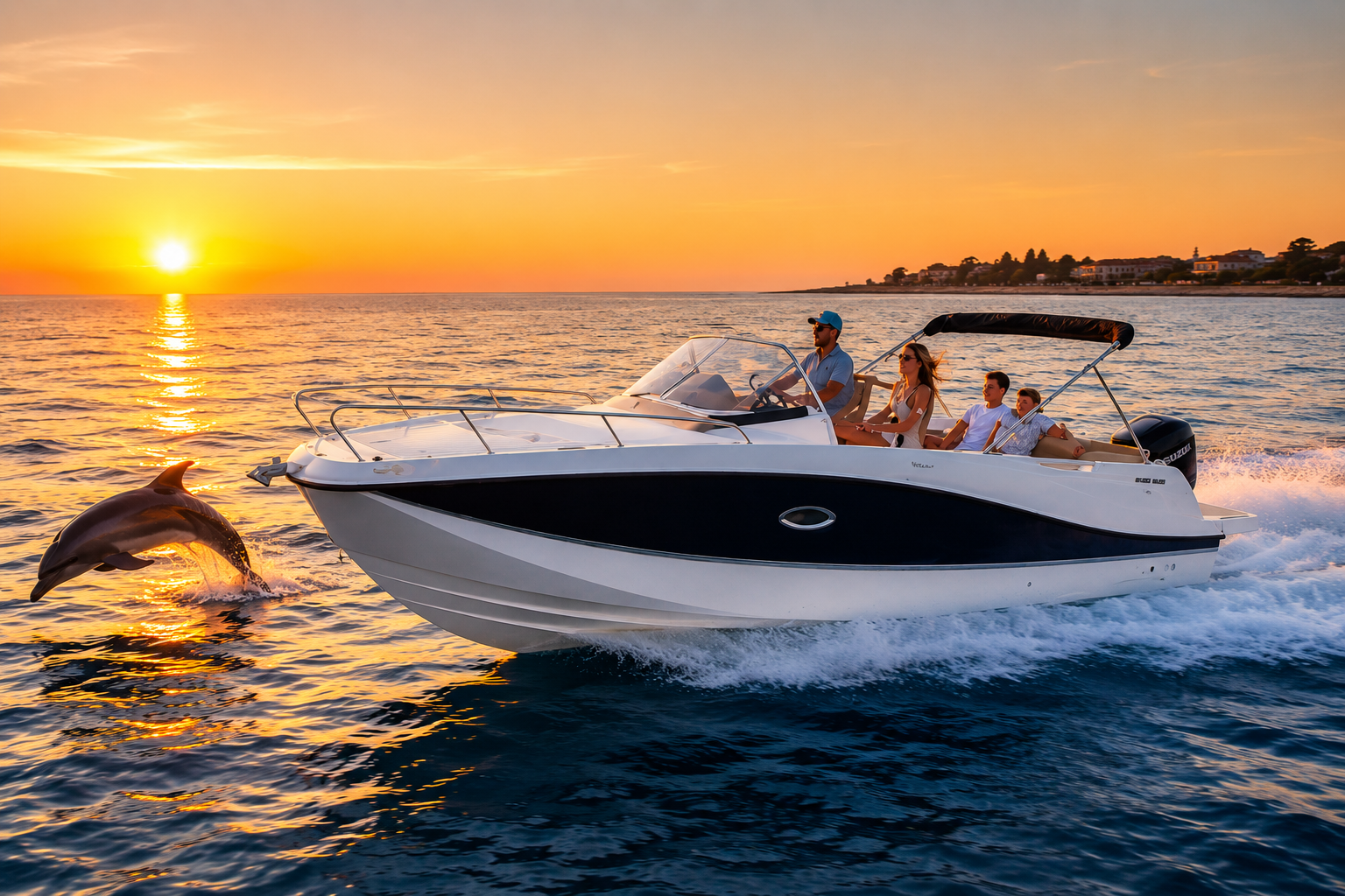 Istrian Coast Sunset Sail with Dolphin Spotting