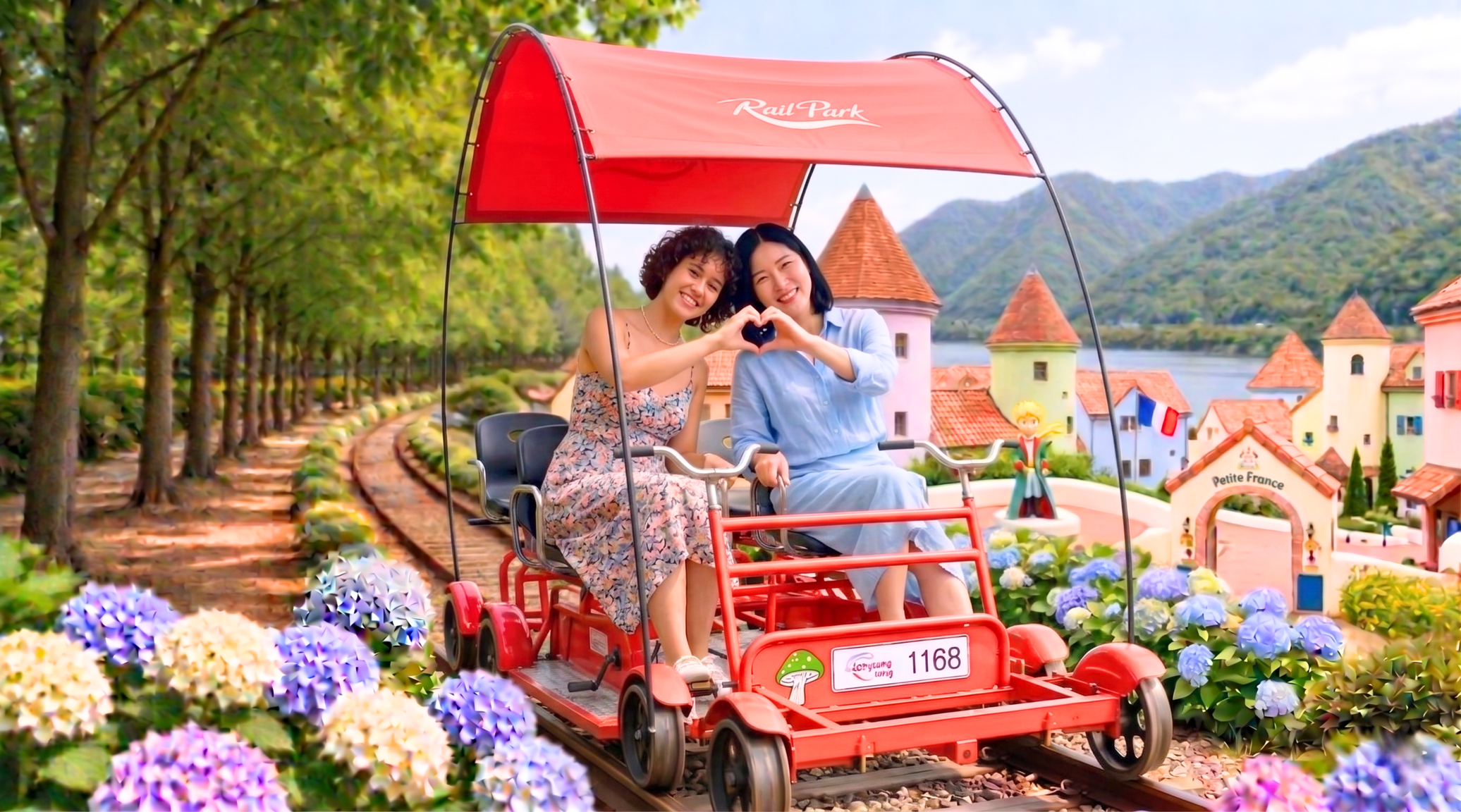 Nami Island, Petite France & Gangchon Railbike Day Trip