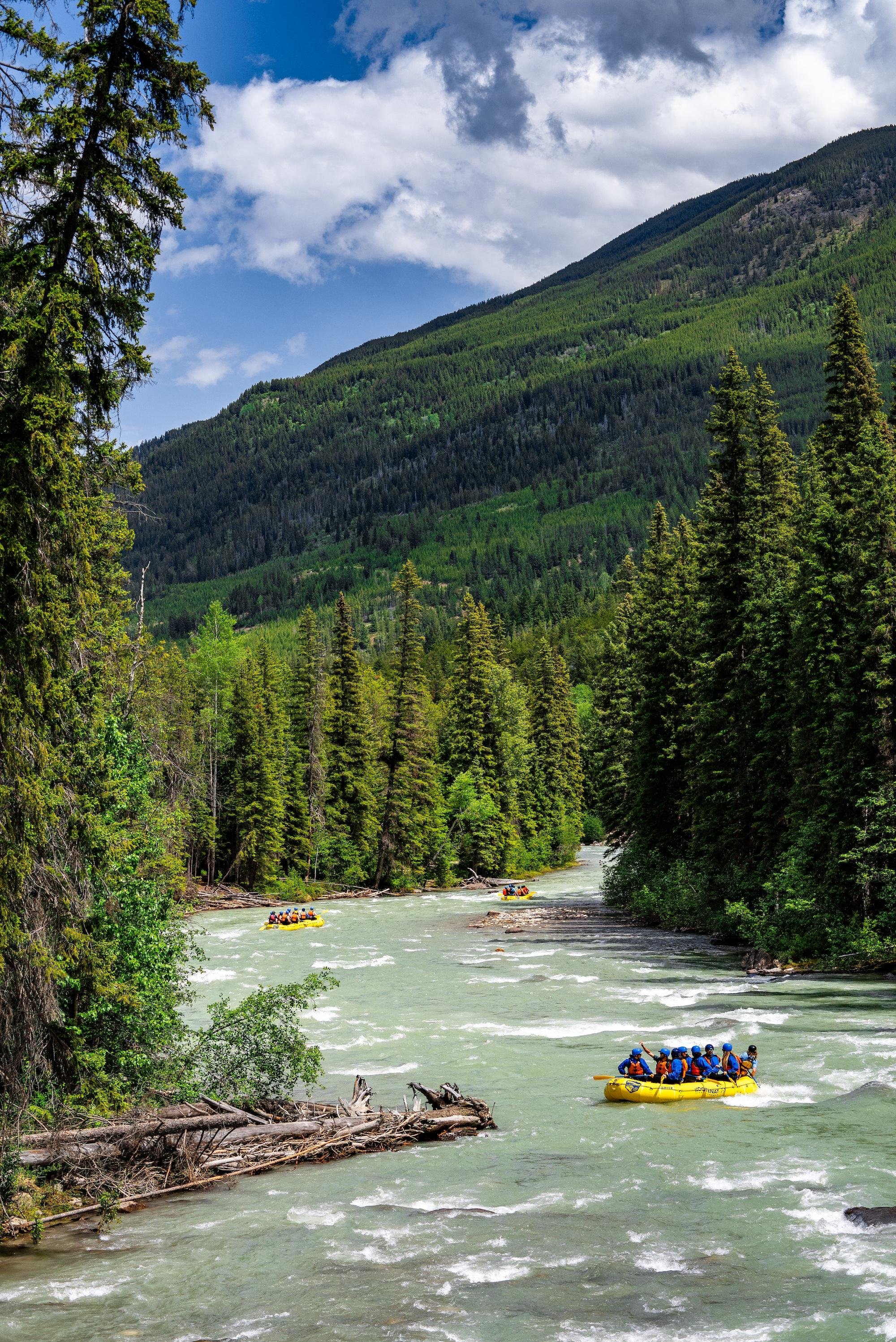 Toby Creek Whitewater Rafting at Panorama