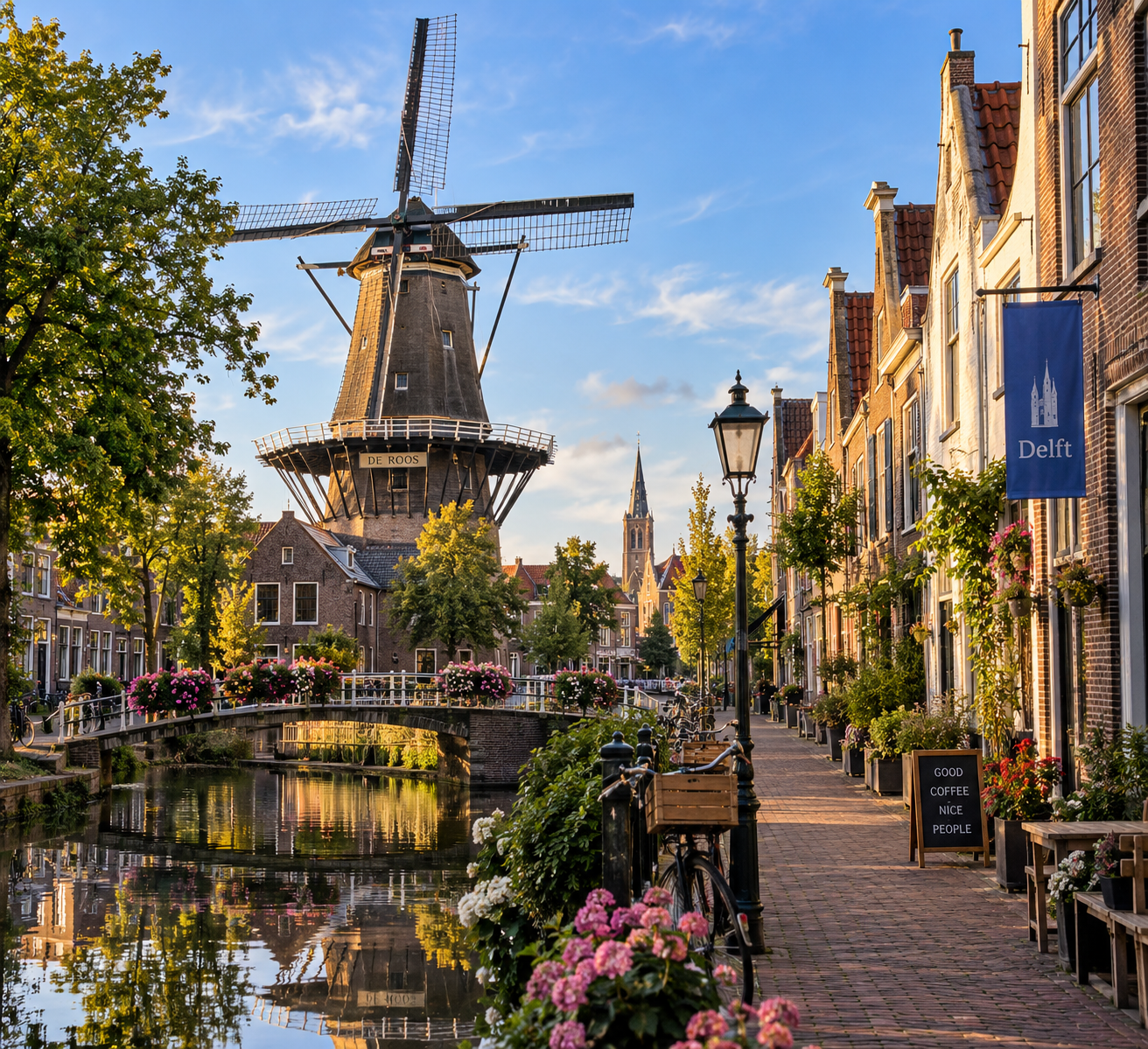 Delft Guided Walking Tour with Pottery Workshop Visit
