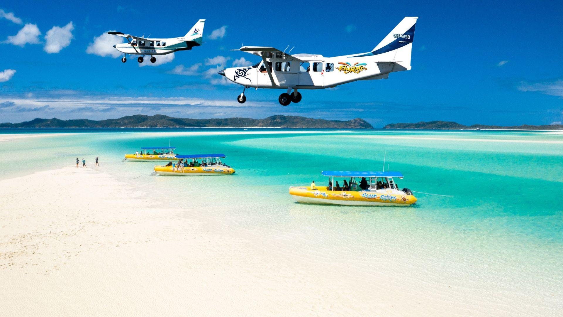 Airlie Beach: Scenic Flight, Speed Boat & Snorkel Day Package
