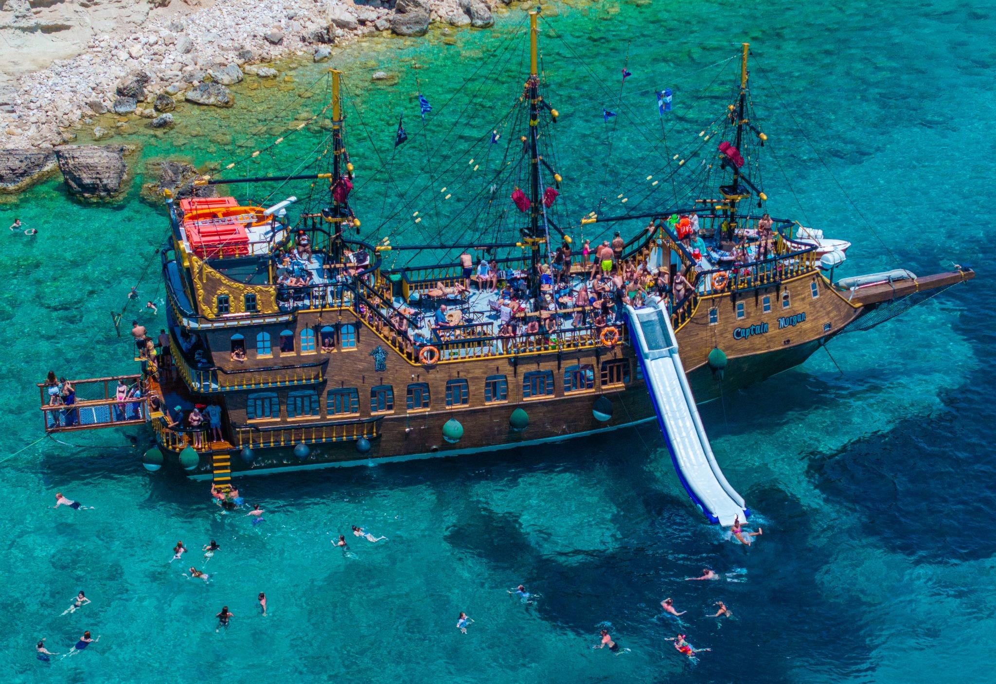Kos Full-Day Cruise on Captain Morgan Luxury Vessel
