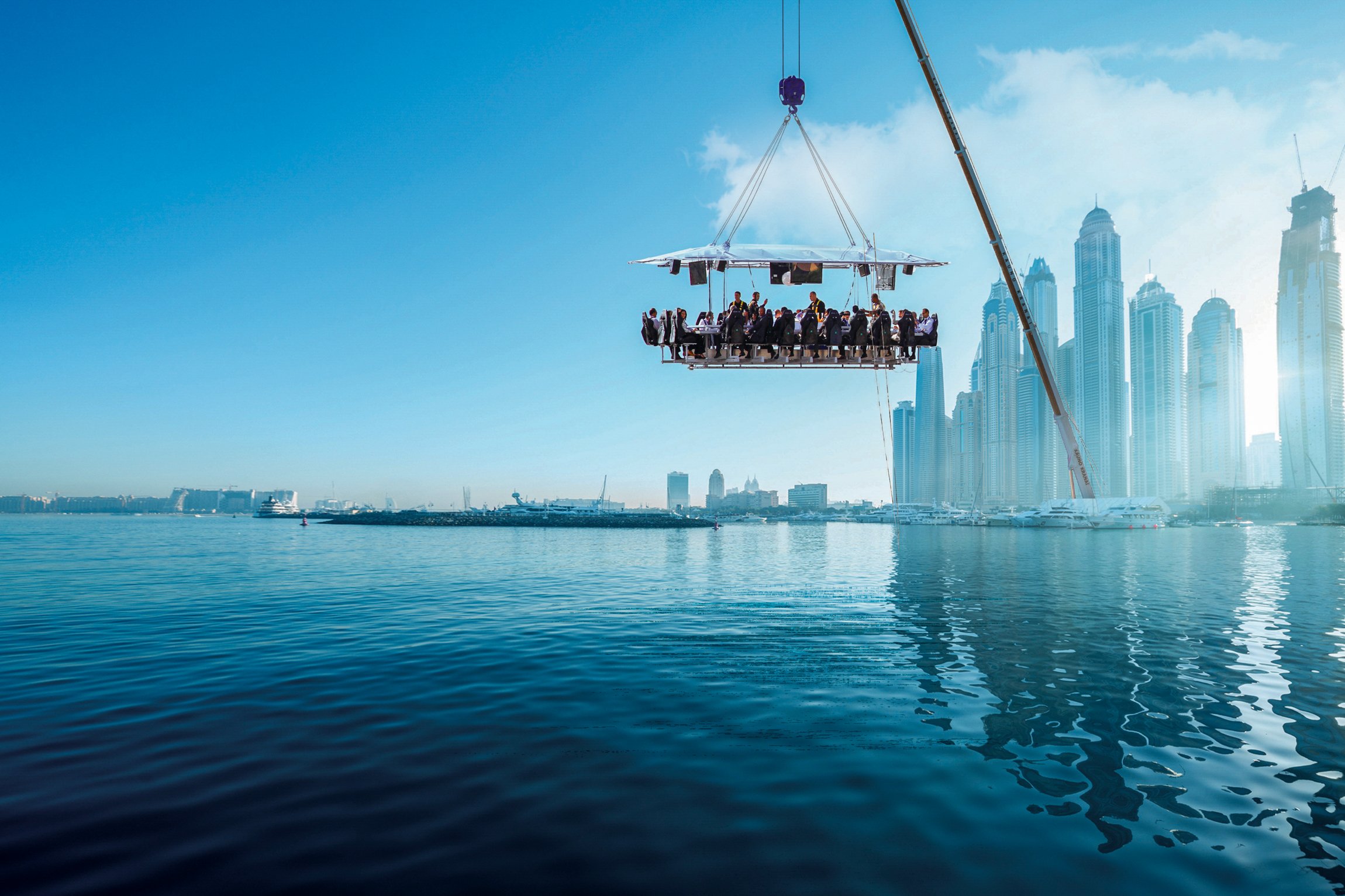 Dubai Marina Dinner in the Sky Experience