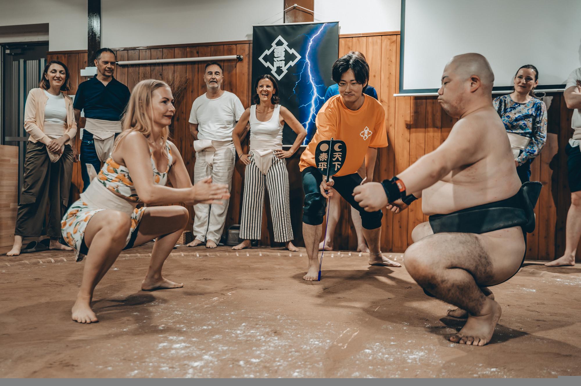 Authentic Osaka Sumo Experience: Ex-Pro Match & Ring Challenge