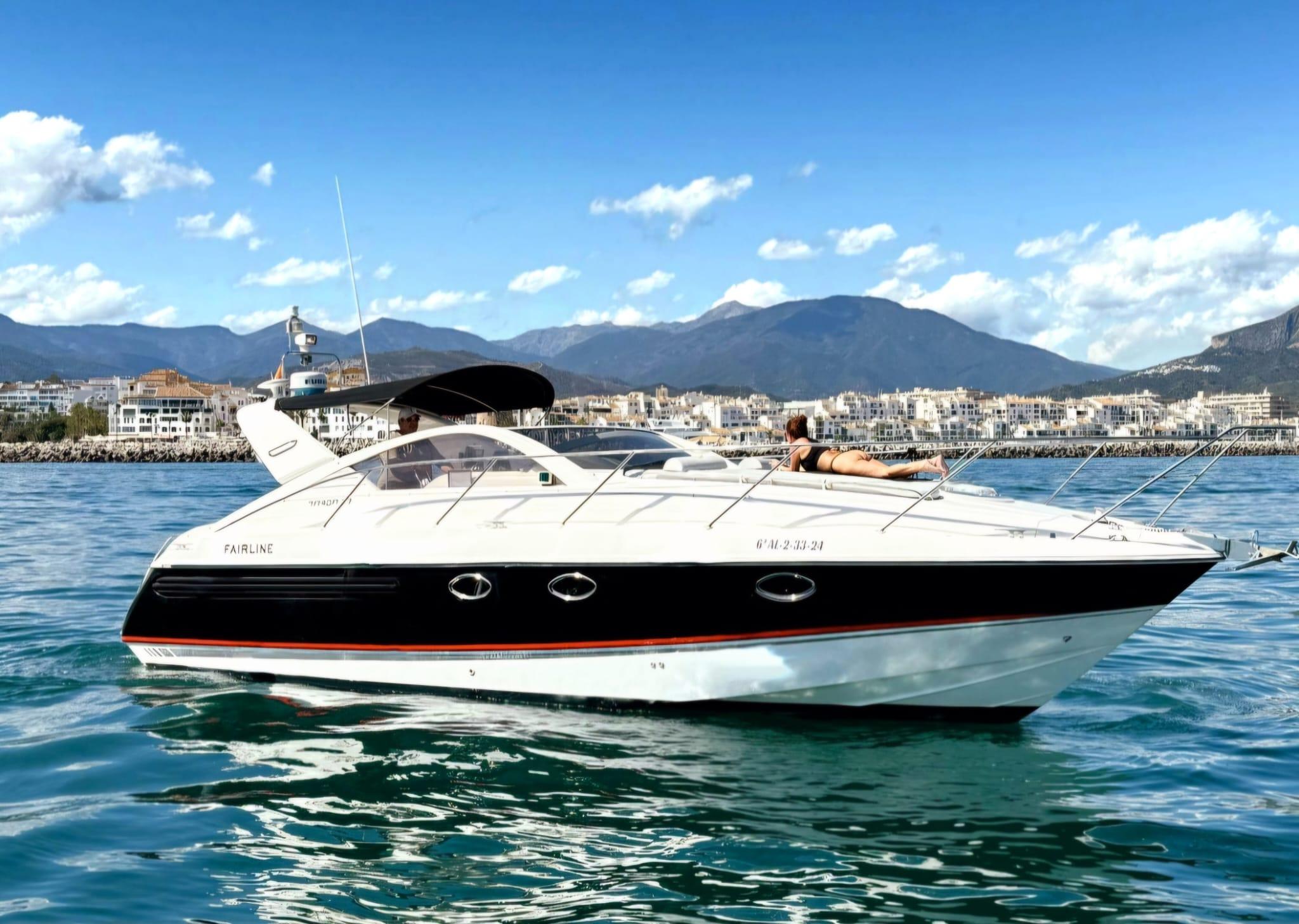 Marbella Private Yacht Charter — Fairline Targa (2–8 Hours)