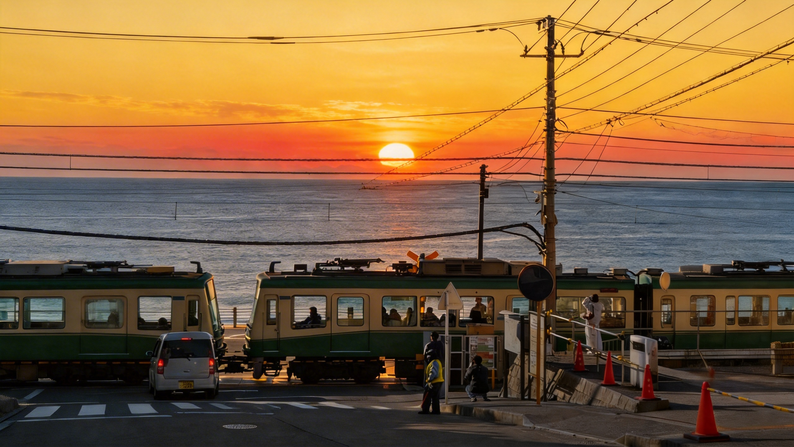 Afternoon Coastal Escape: Enoshima, Enoden Train & Yokohama Night Lights