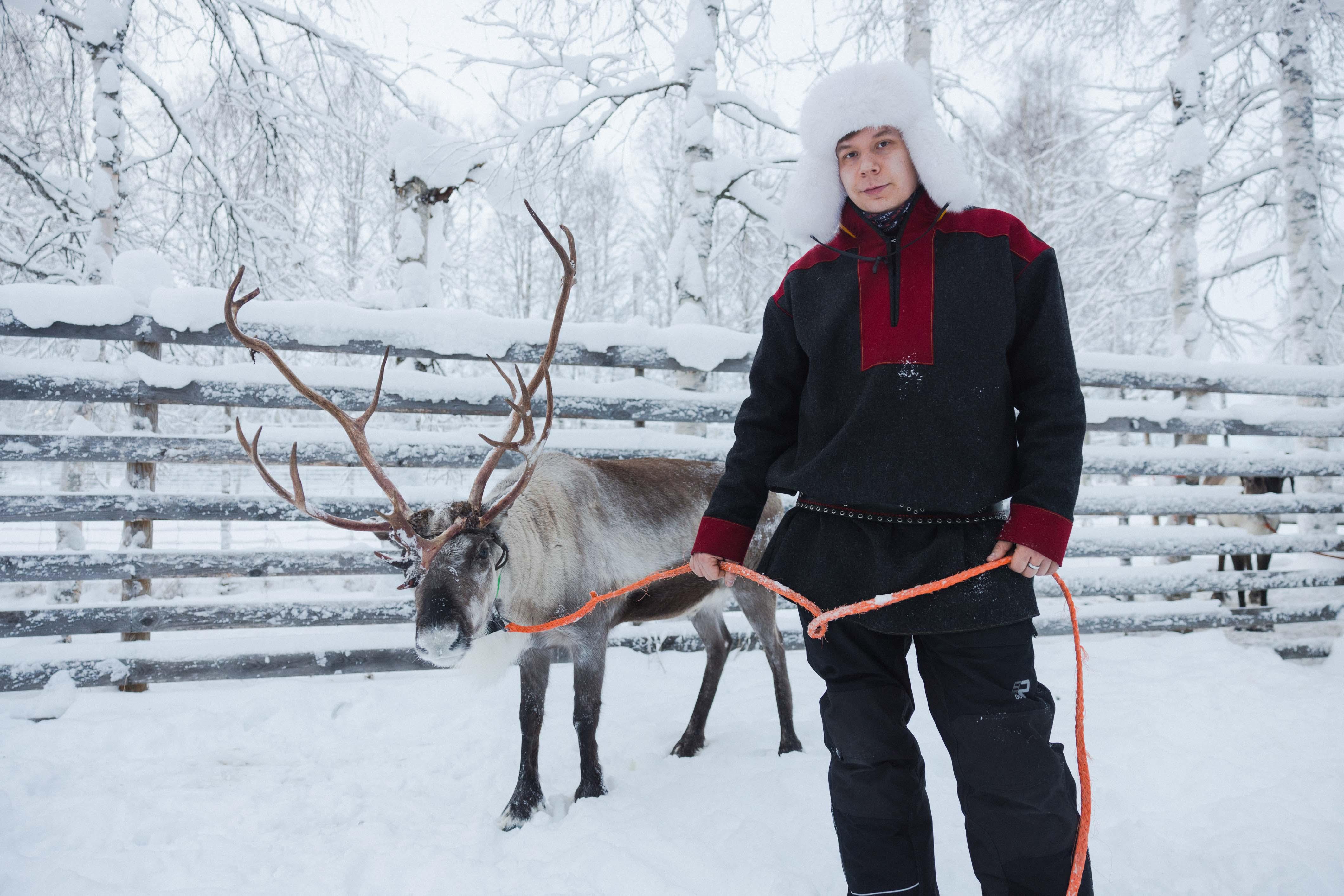 Rovaniemi Arctic Trio: Snowmobile, Reindeer & Husky Adventure