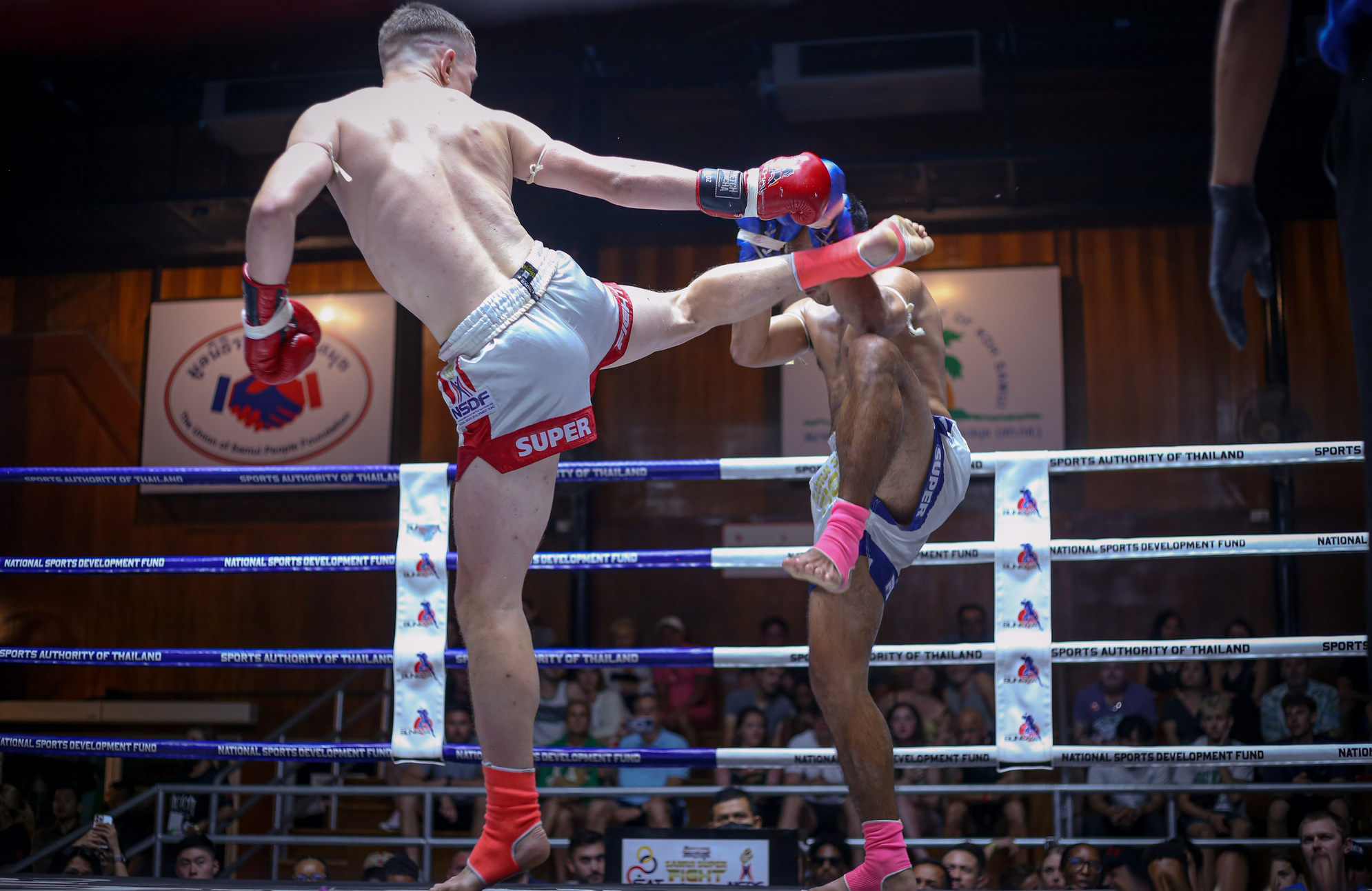 Live Muay Thai Match at Koh Samui International Stadium