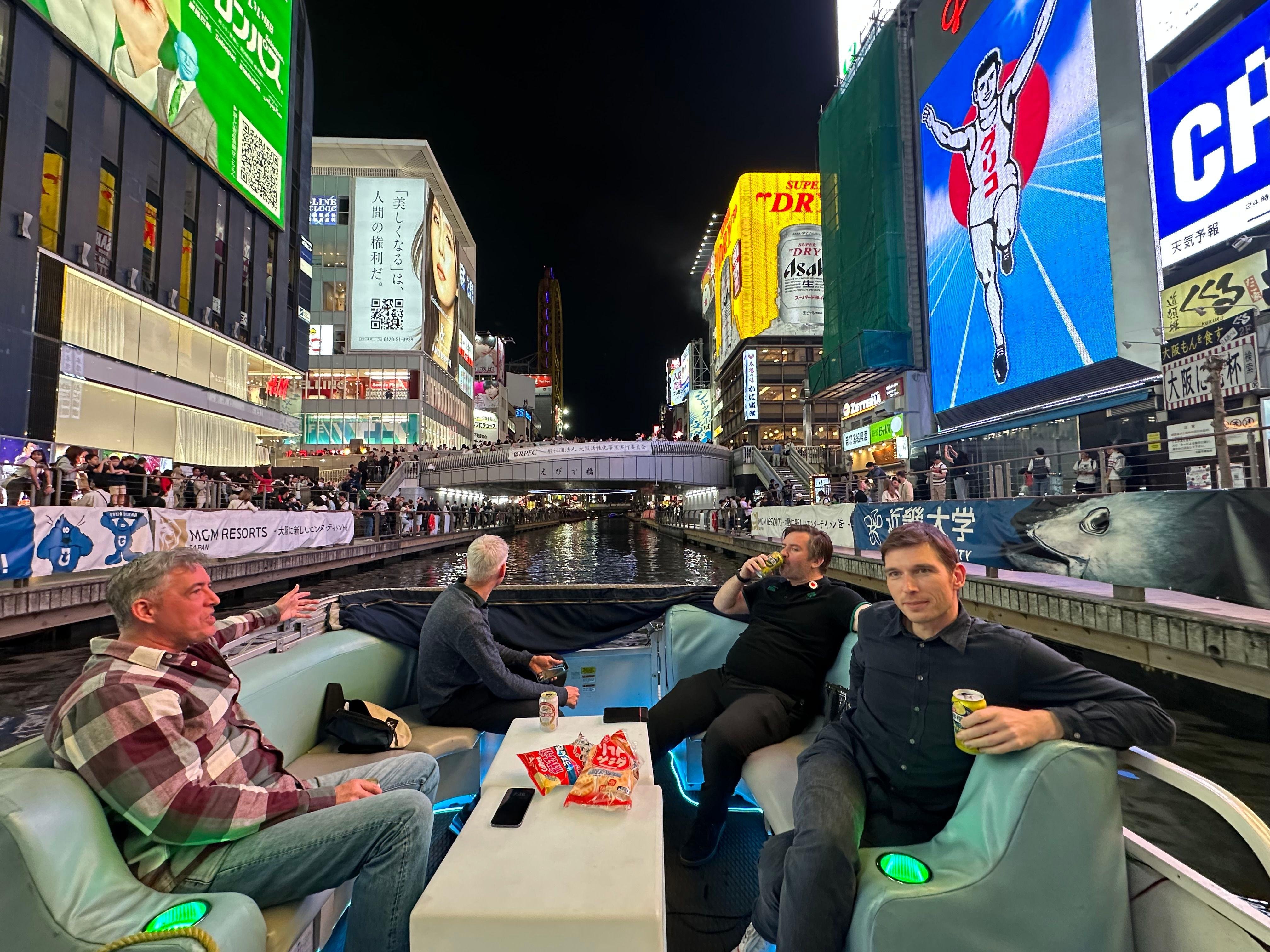Dotonbori River Cruise with Glico Sign Views