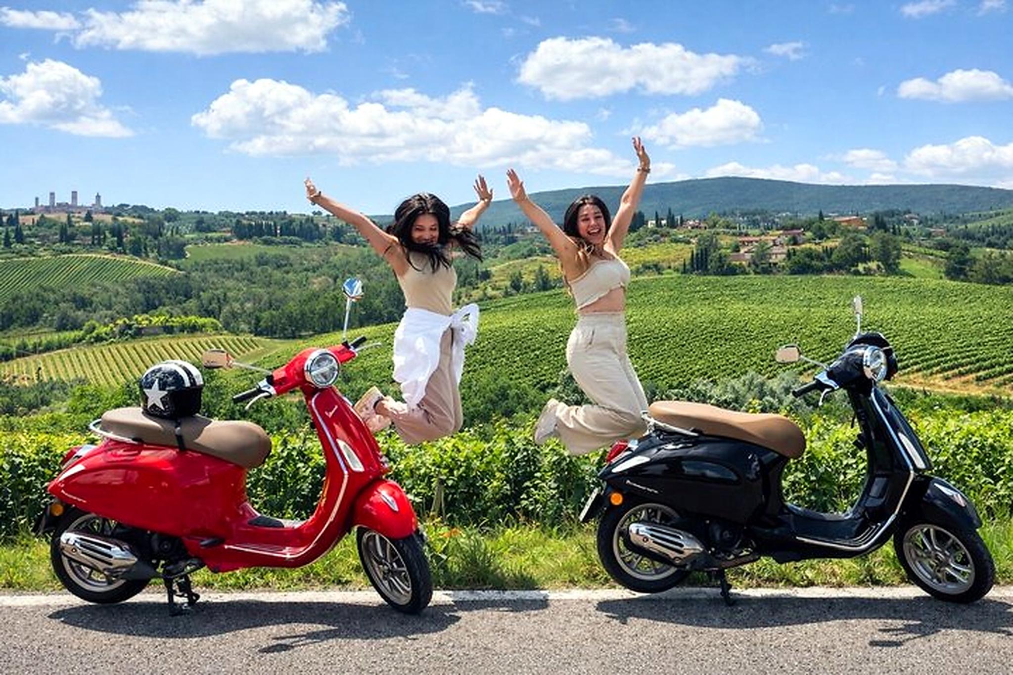 Tuscany Vespa Adventure with Winery Lunch