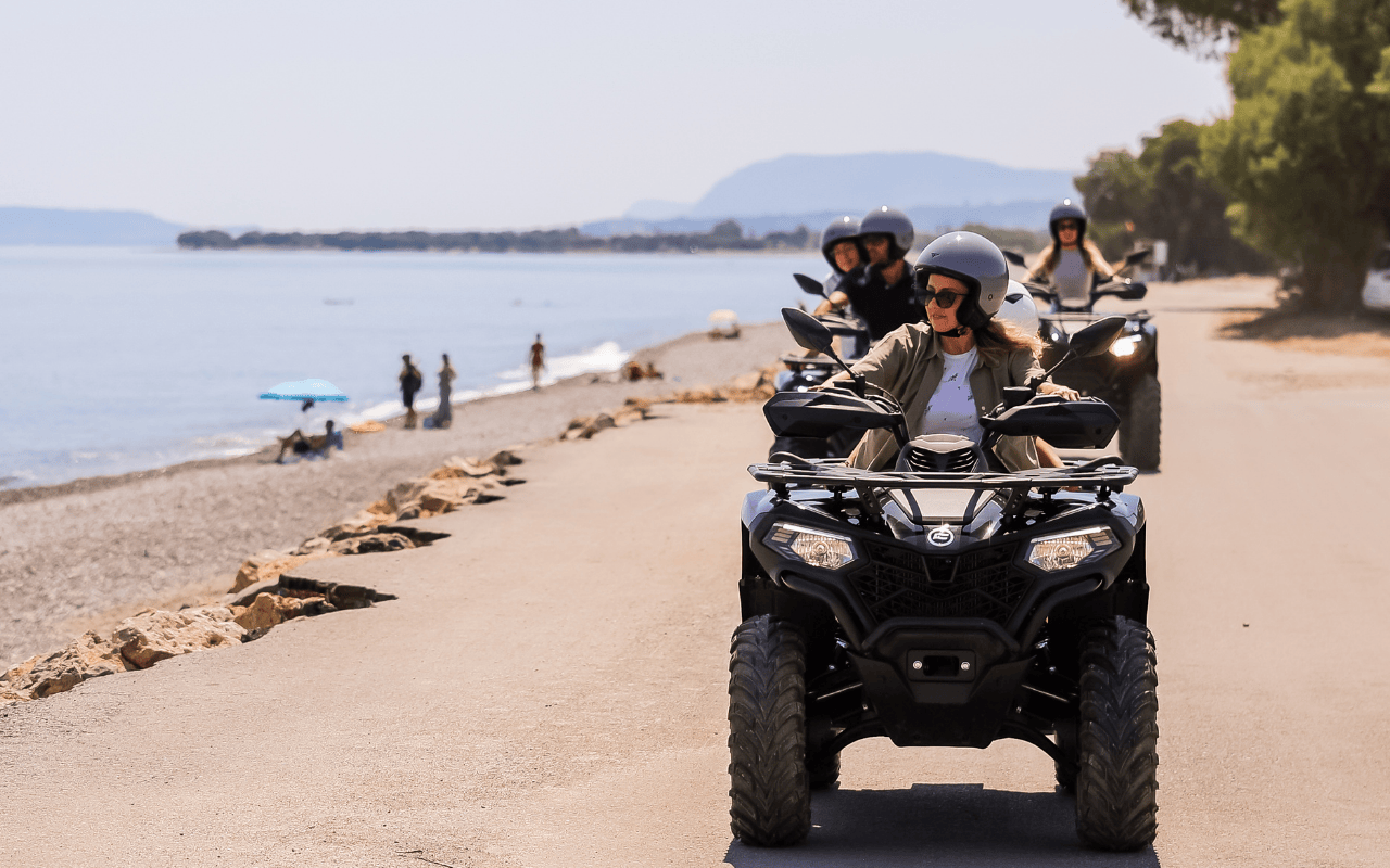Quad Safari: Rodopou Peninsula, Ancient Ruins & Hidden Beach