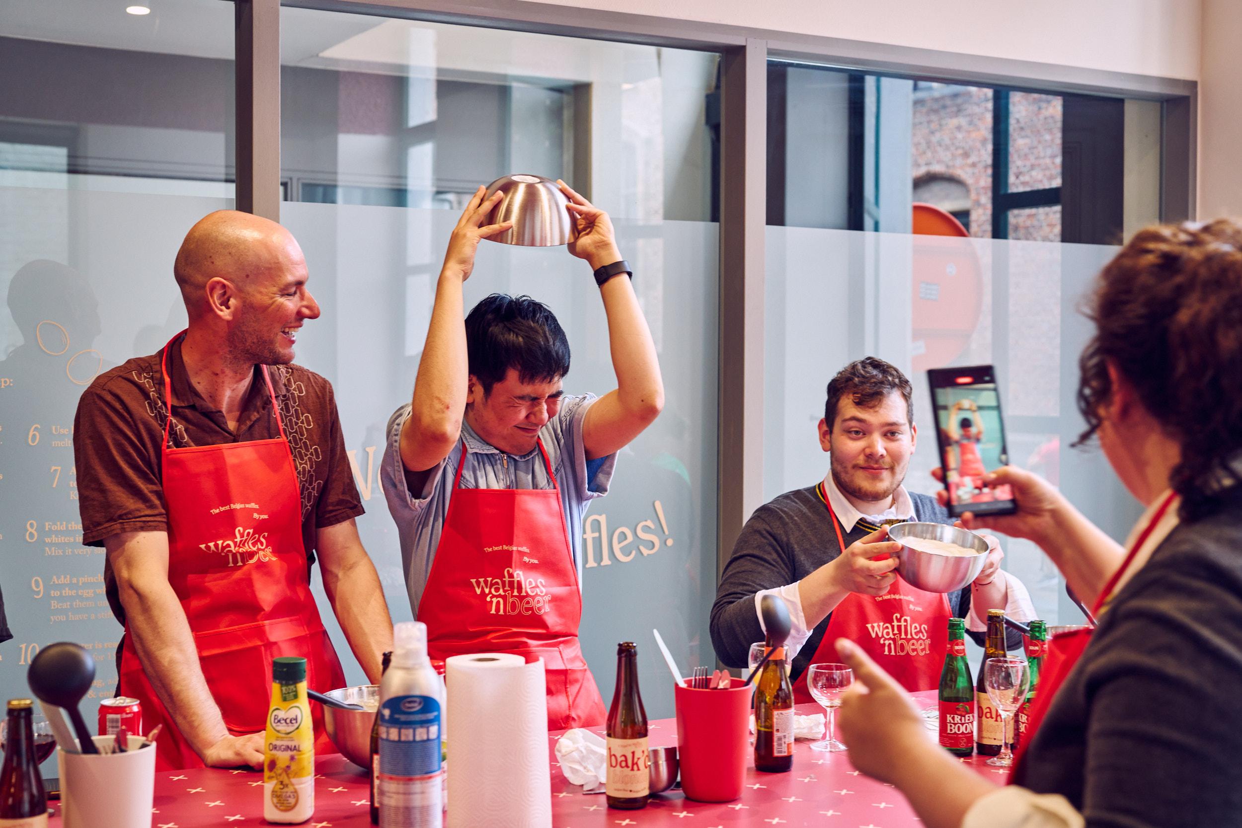 Waffle-Making & Beer Tasting Workshop in Ghent
