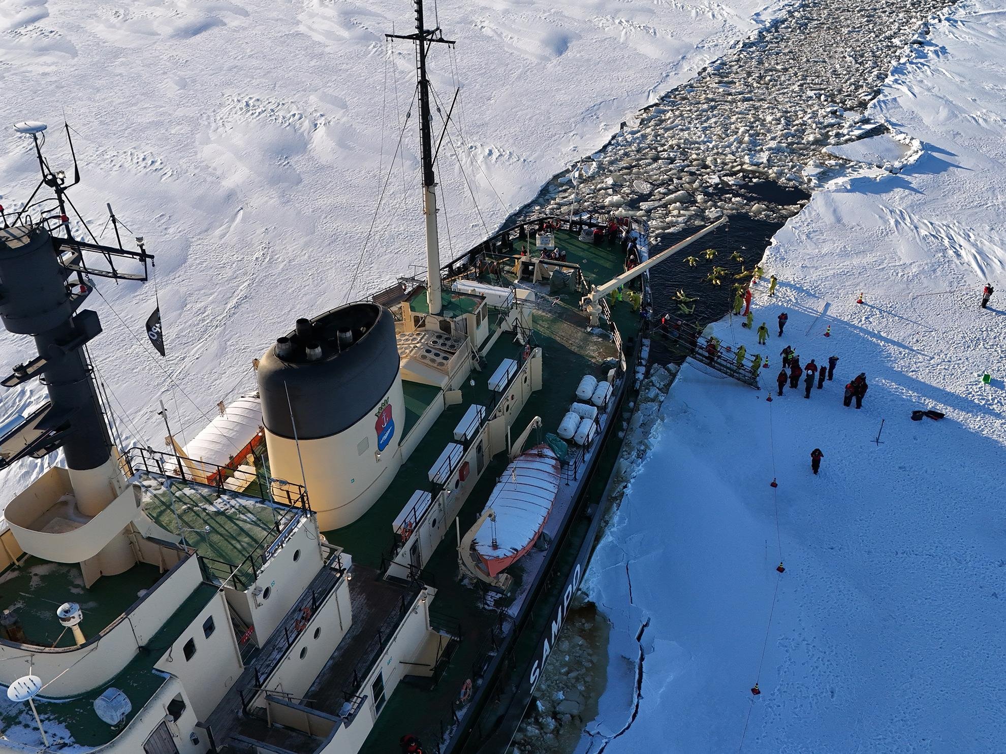 Icebreaker Sampo Arctic Cruise with Ice Floating from Rovaniemi