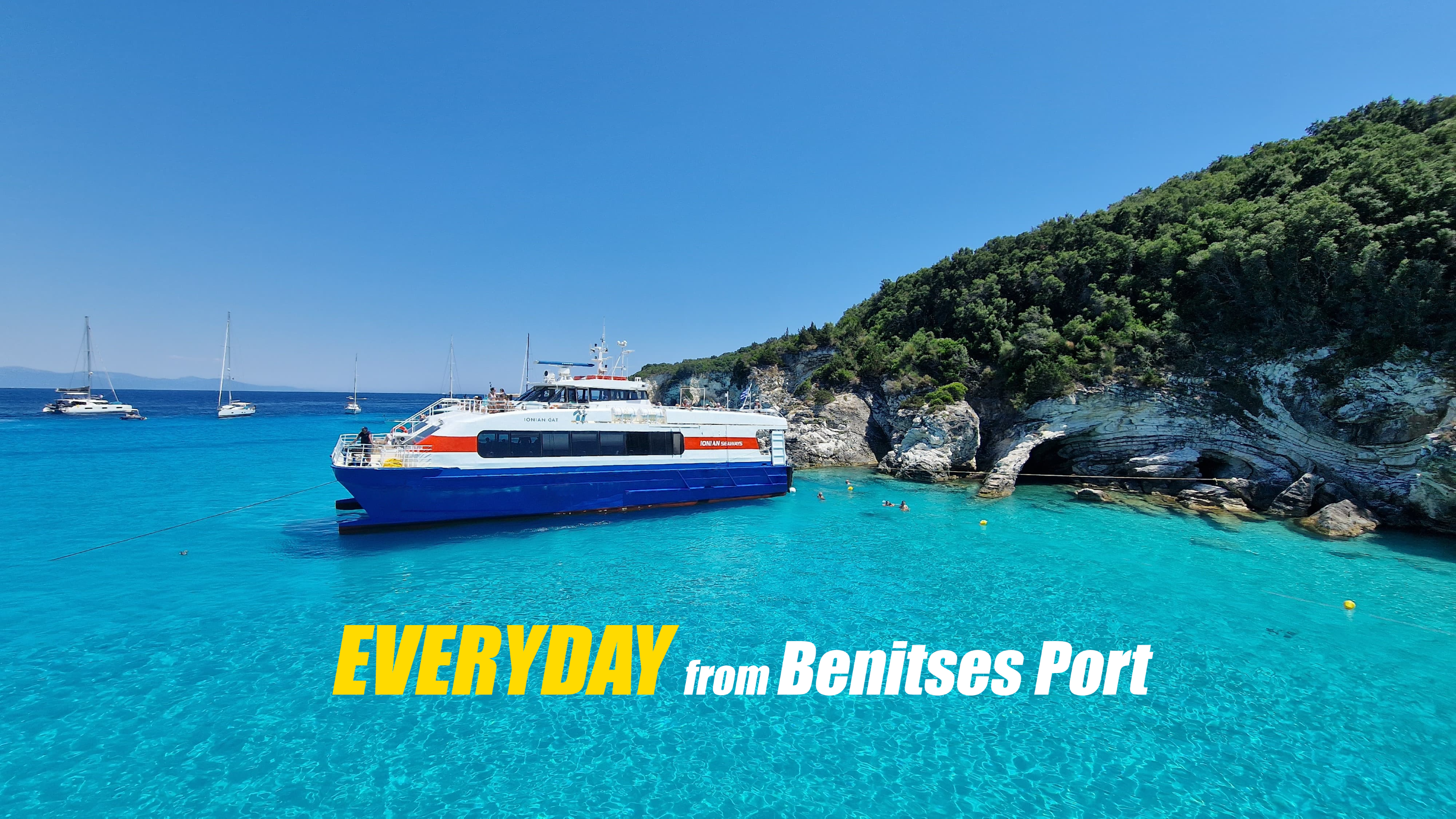 Paxos & Antipaxos Blue Caves Cruise from Corfu