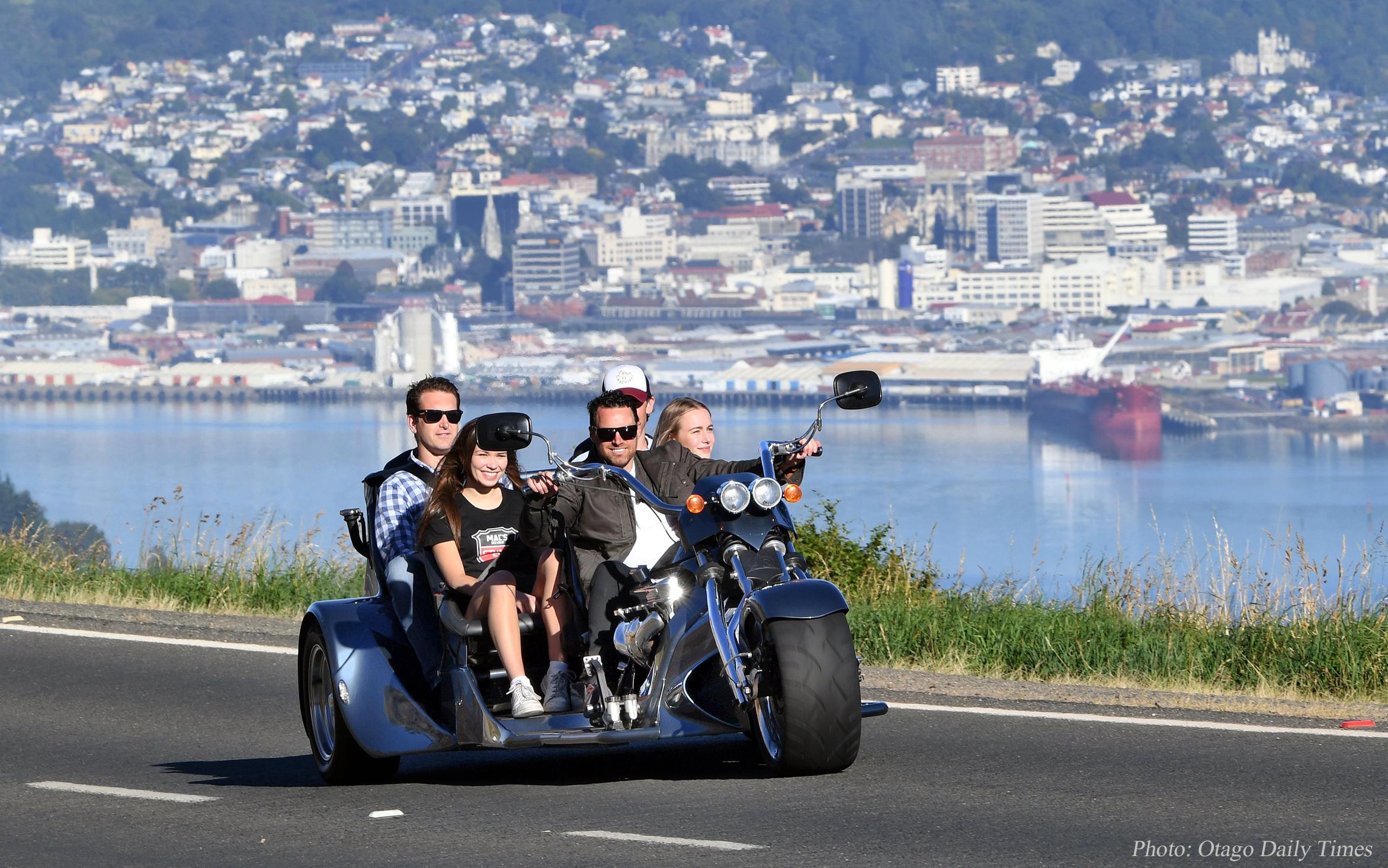 Dunedin V8 Trike Adventure: City & Peninsula Coastal Ride
