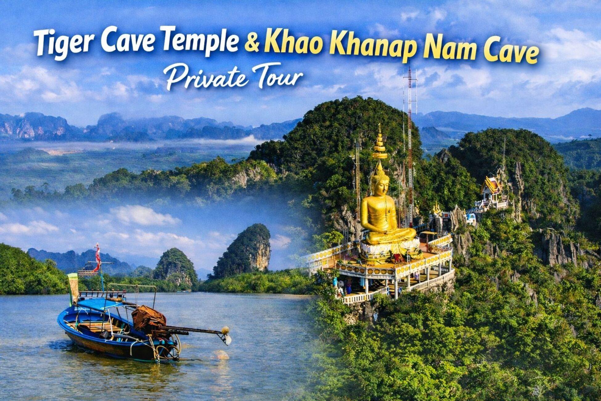 Krabi Private Temple, River & Limestone Cliffs Tour