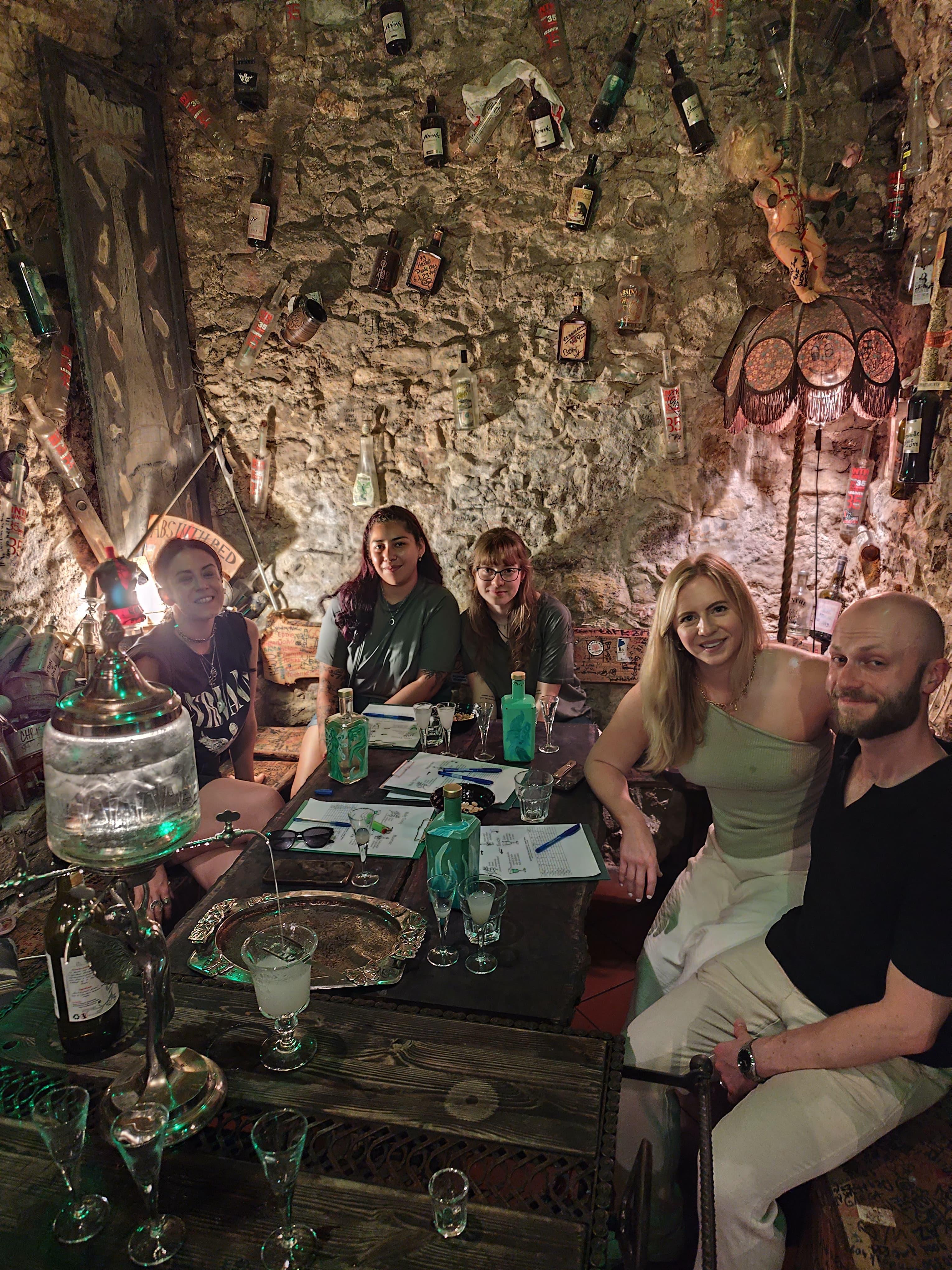 Prague Historic Absinthe Cellar Tasting