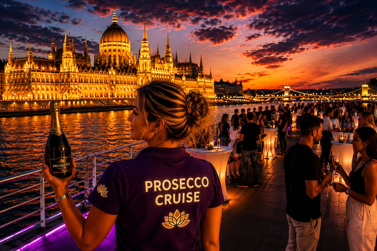 Danube River Cruise with Unlimited Drinks & Rooftop Deck