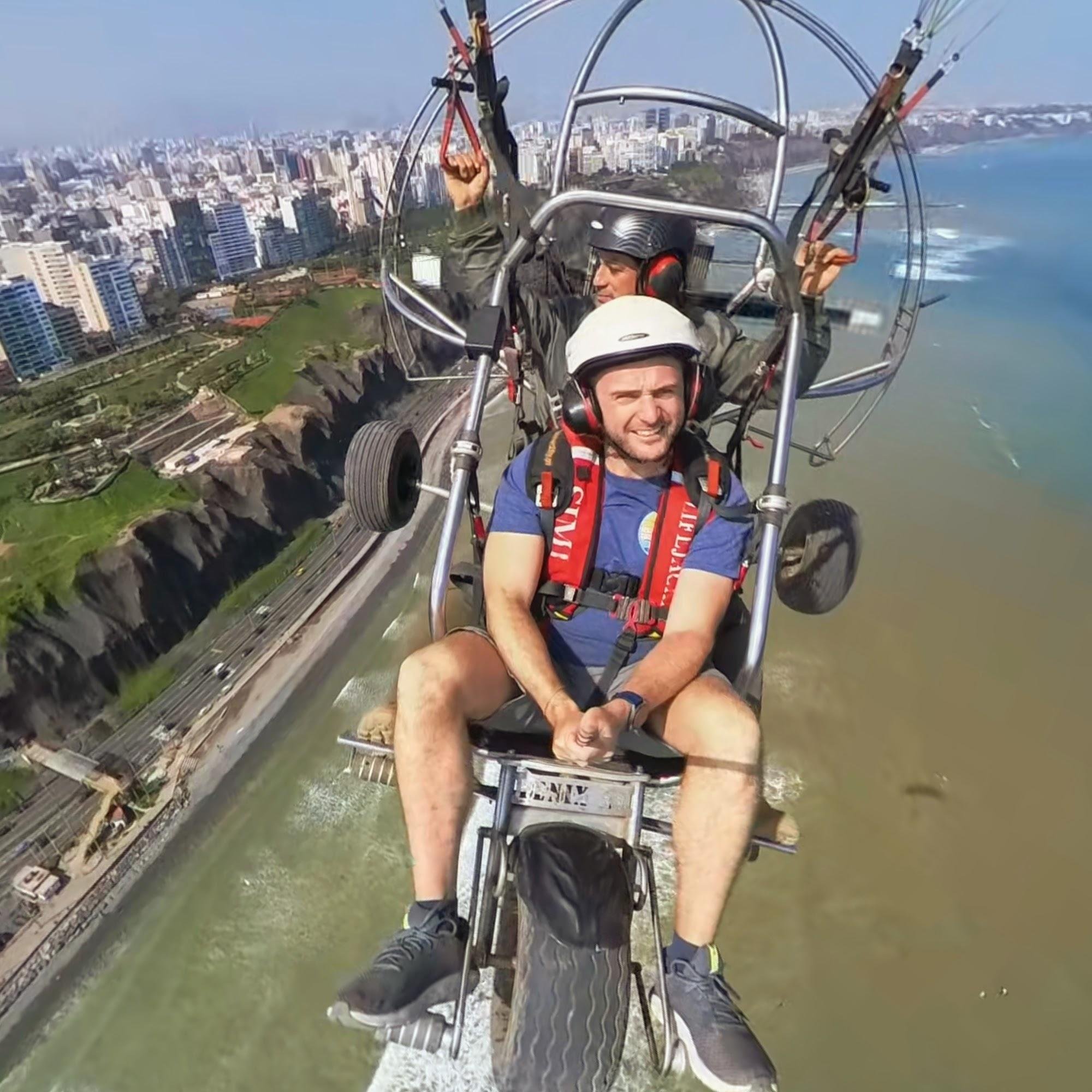 Motorized Paragliding Over Lima's Costa Verde