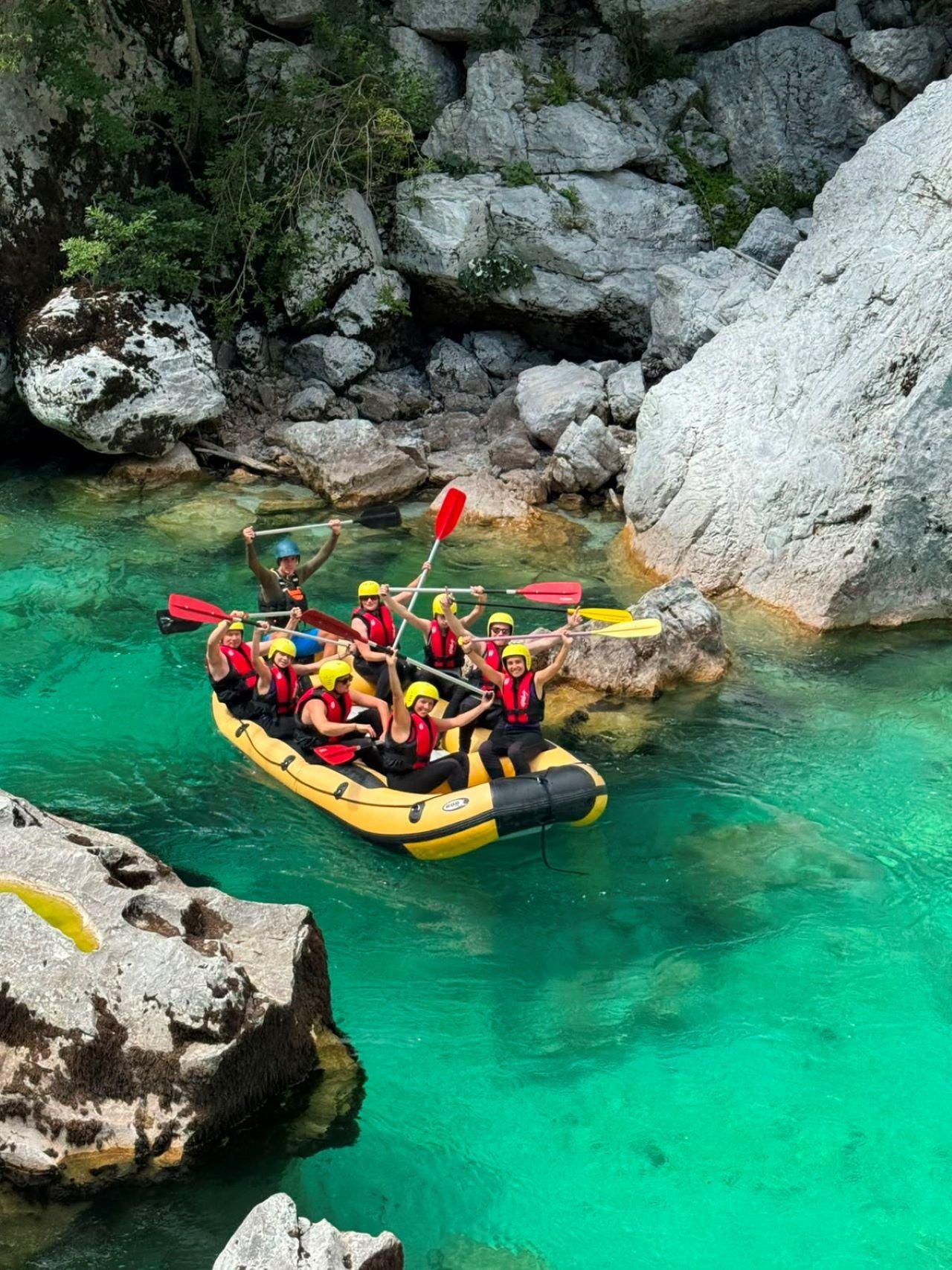 Soča River Rafting Tour with Guide and Photos — Soča River rafting day trip, Bovec Slovenia