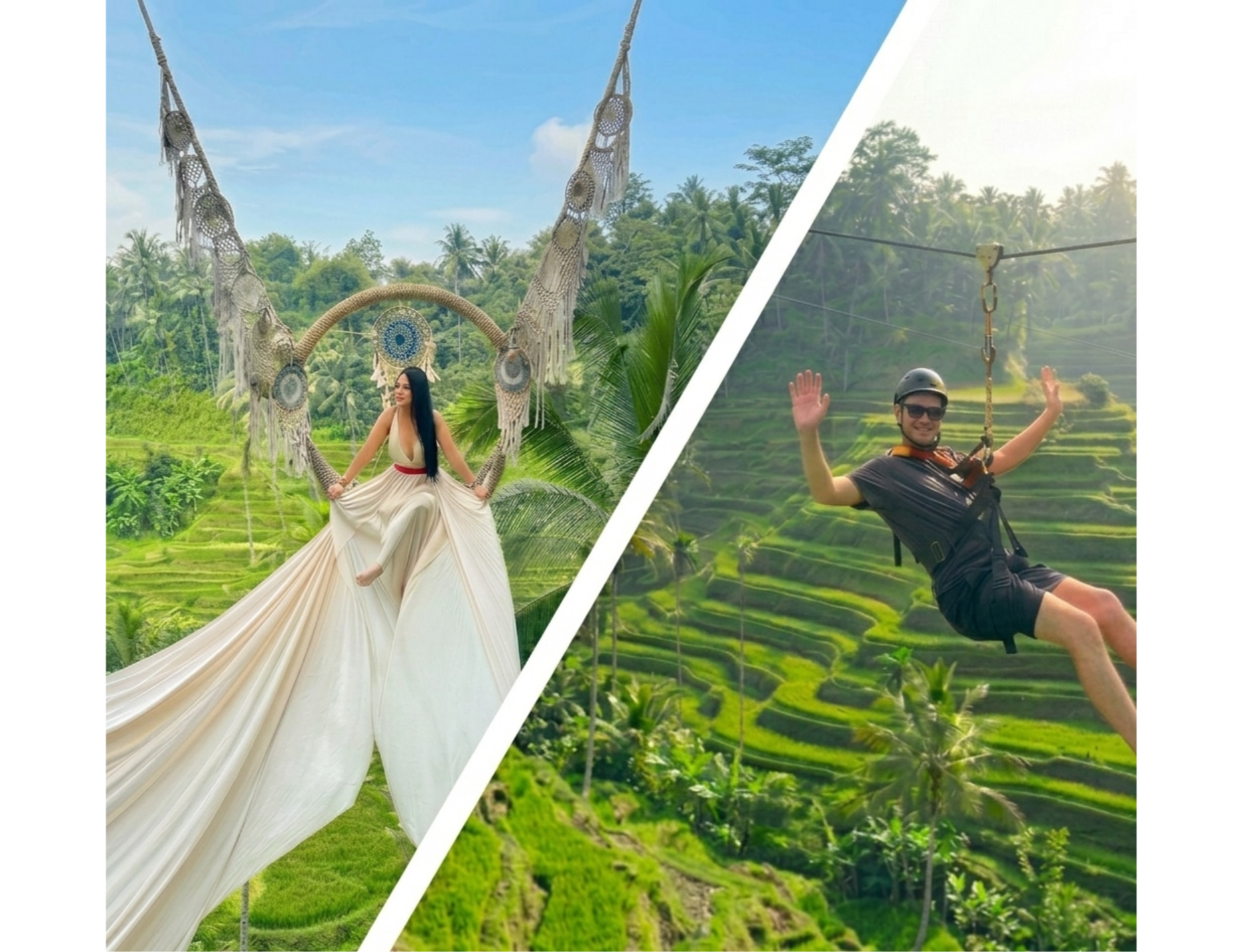 Ubud Rice Terrace Adventure: Swings, Zipline & Sky Bike