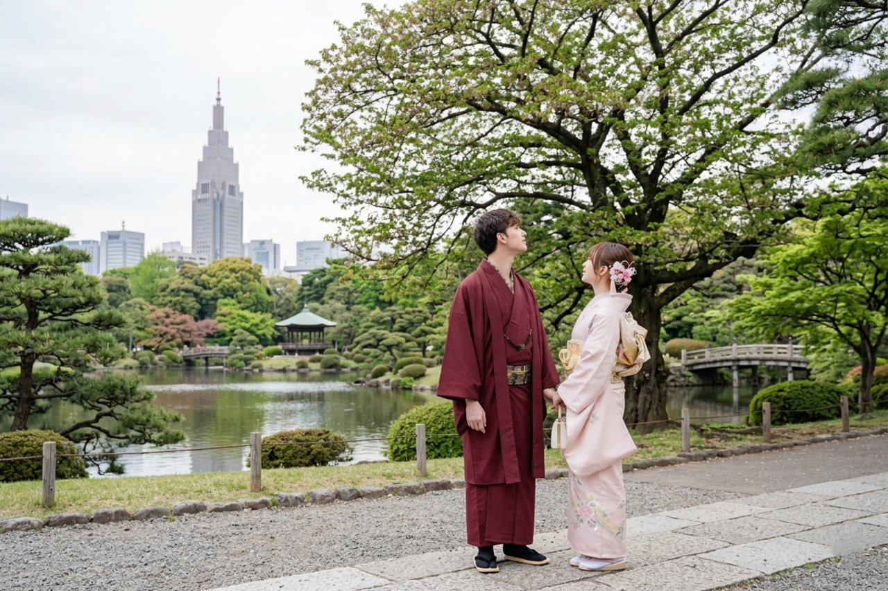 Shinjuku Kimono Rental & Styling Experience