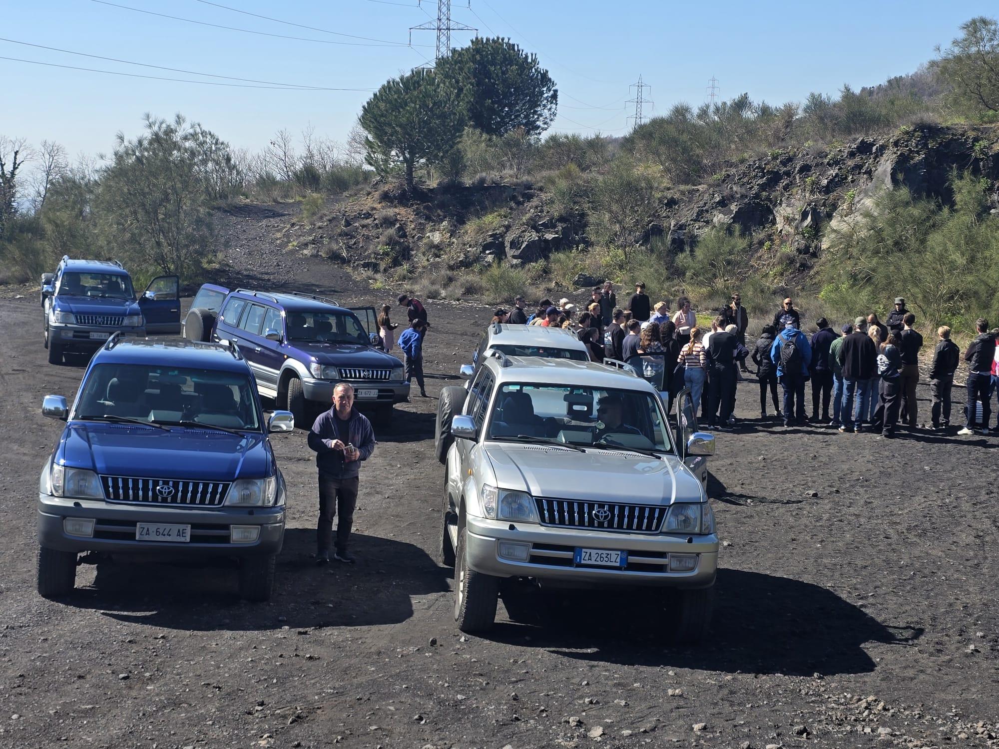 Etna 4x4 Jeep Tour from Catania and Taormina: Lava Cave, Lunch and Alcantara