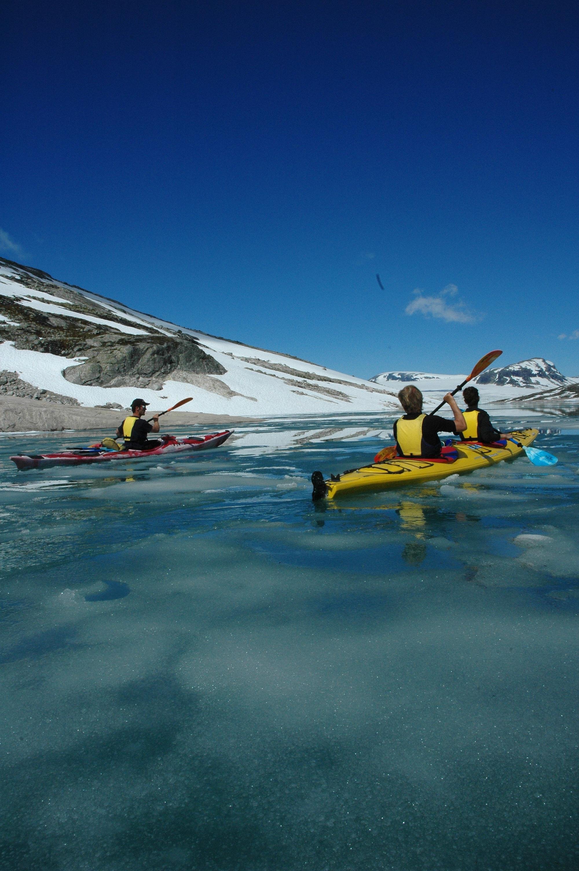 Stygge Glacier Kayak & Ice Hiking Adventure