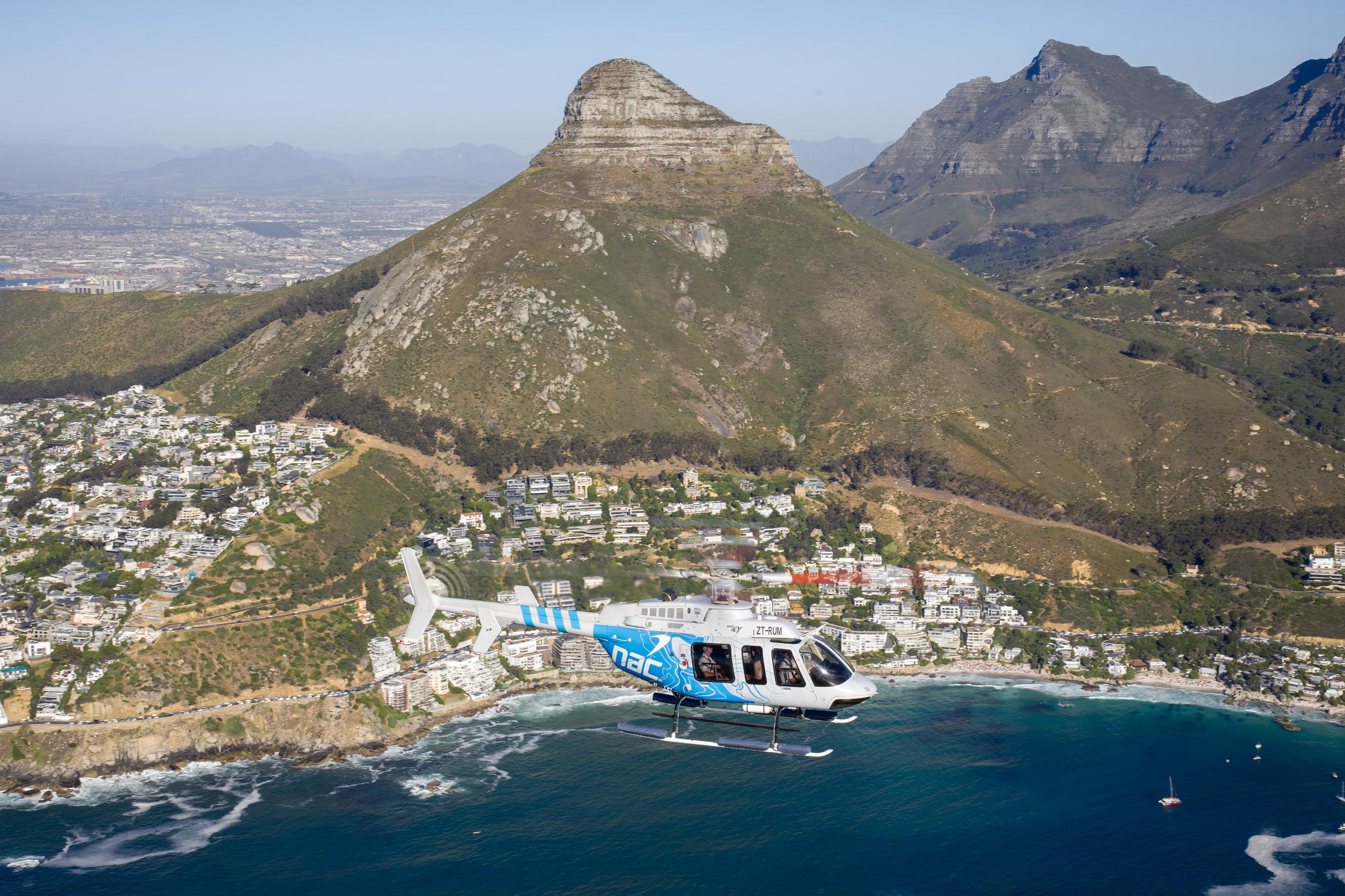 Cape Town Helicopter Flight Over the 12 Apostles with Champagne