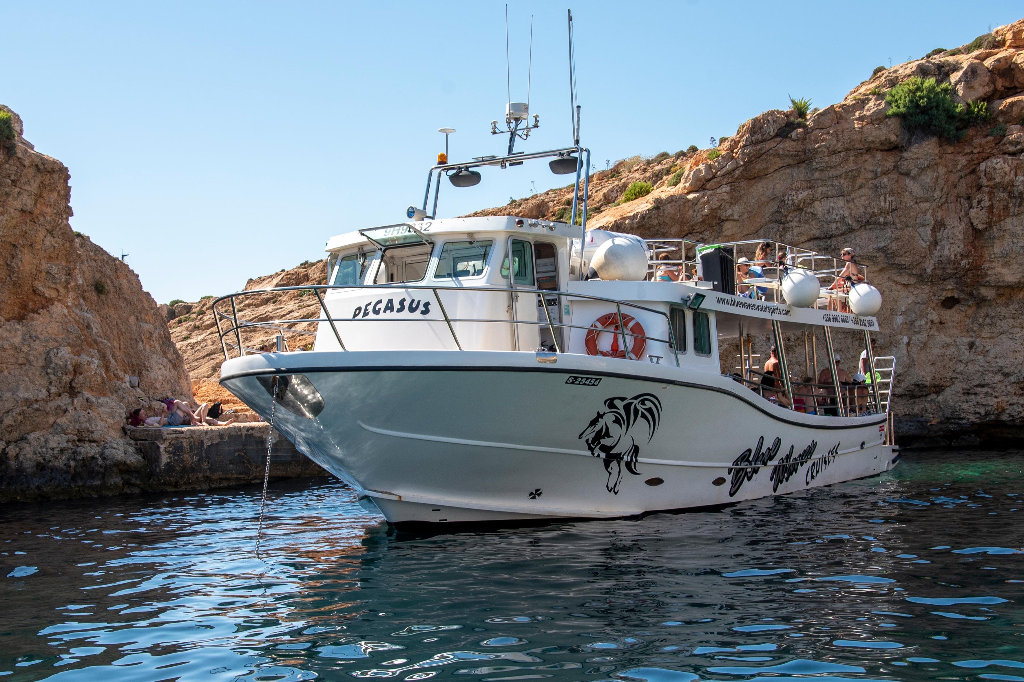 Comino 3-Bay Cruise: Blue Lagoon, Crystal Lagoon & Halfa Rock