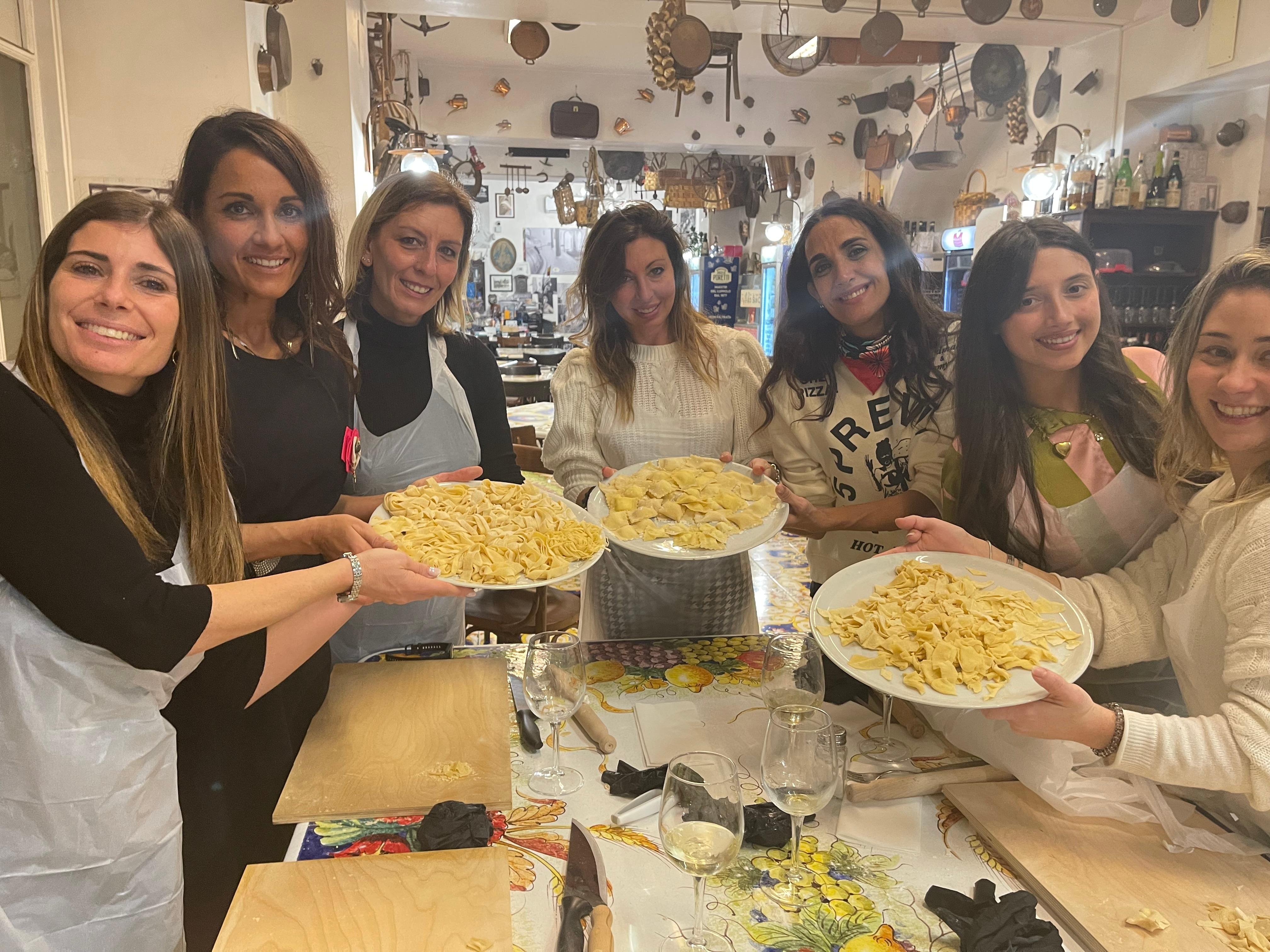 cooking class in Naples — Naples: Pasta Cooking Class with Tiramisù and a Drink